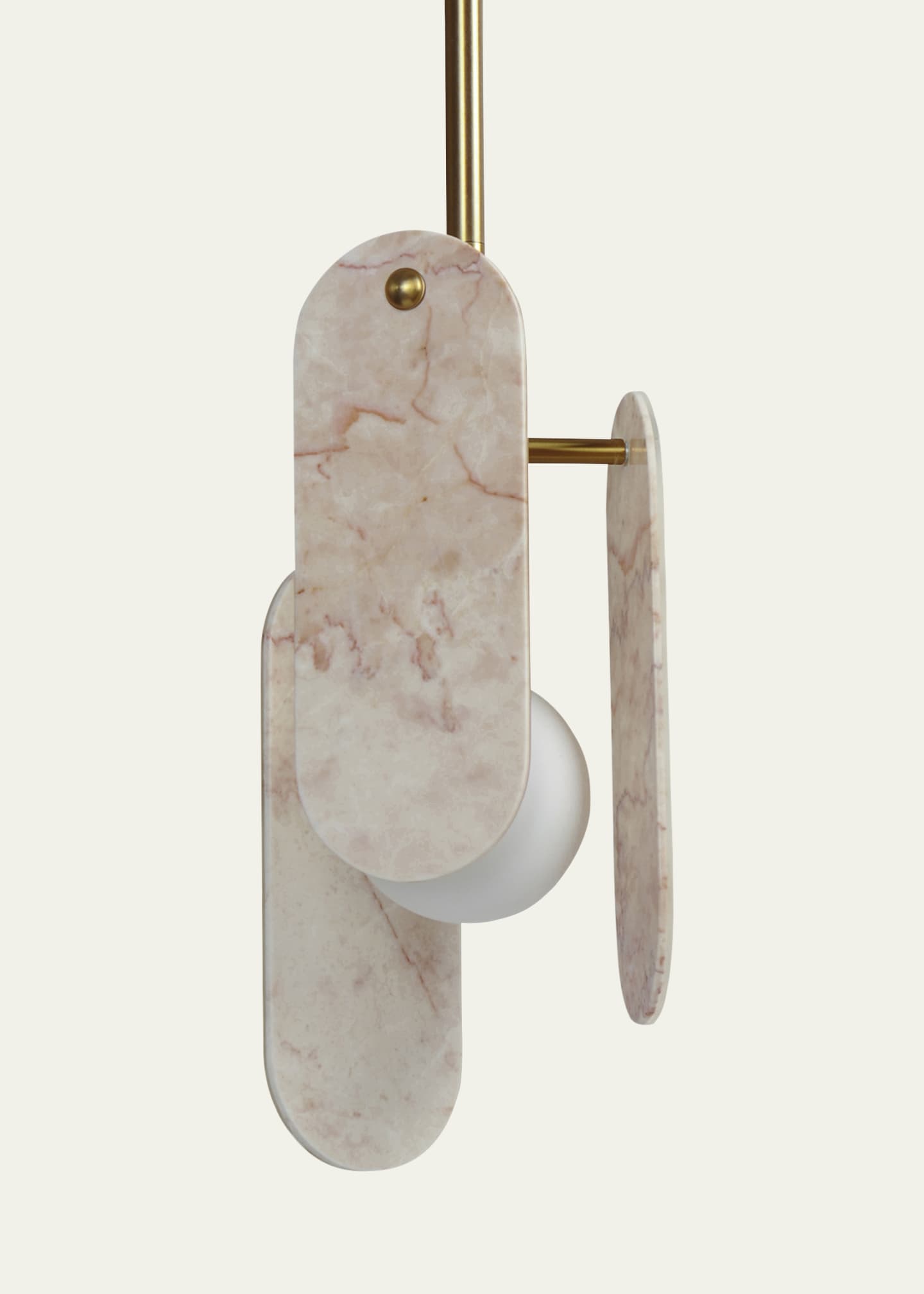 Studio M Megalith Stone Rose Jade 17" Pendant Image 2 of 5