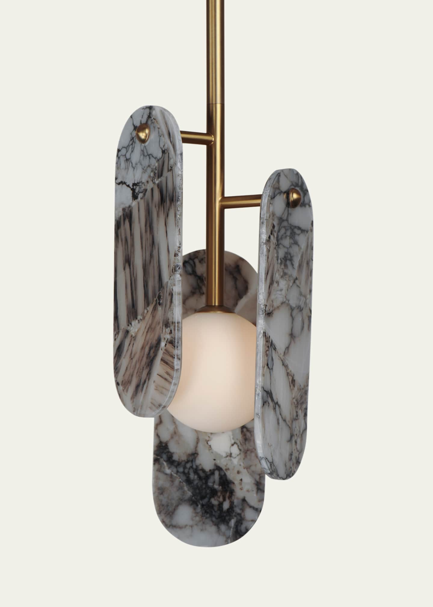 Studio M Megalith Stone Striae Arya 17" Pendant Image 3 of 5