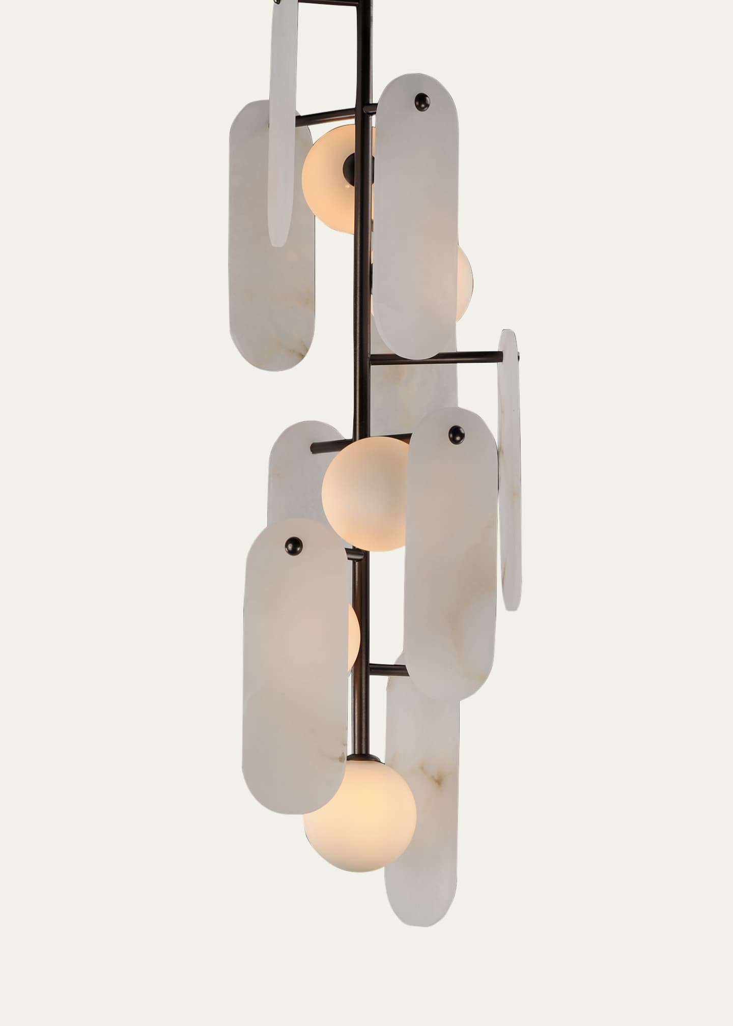Studio M Megalith Stone Alabaster 5-Light Chandelier Image 2 of 5