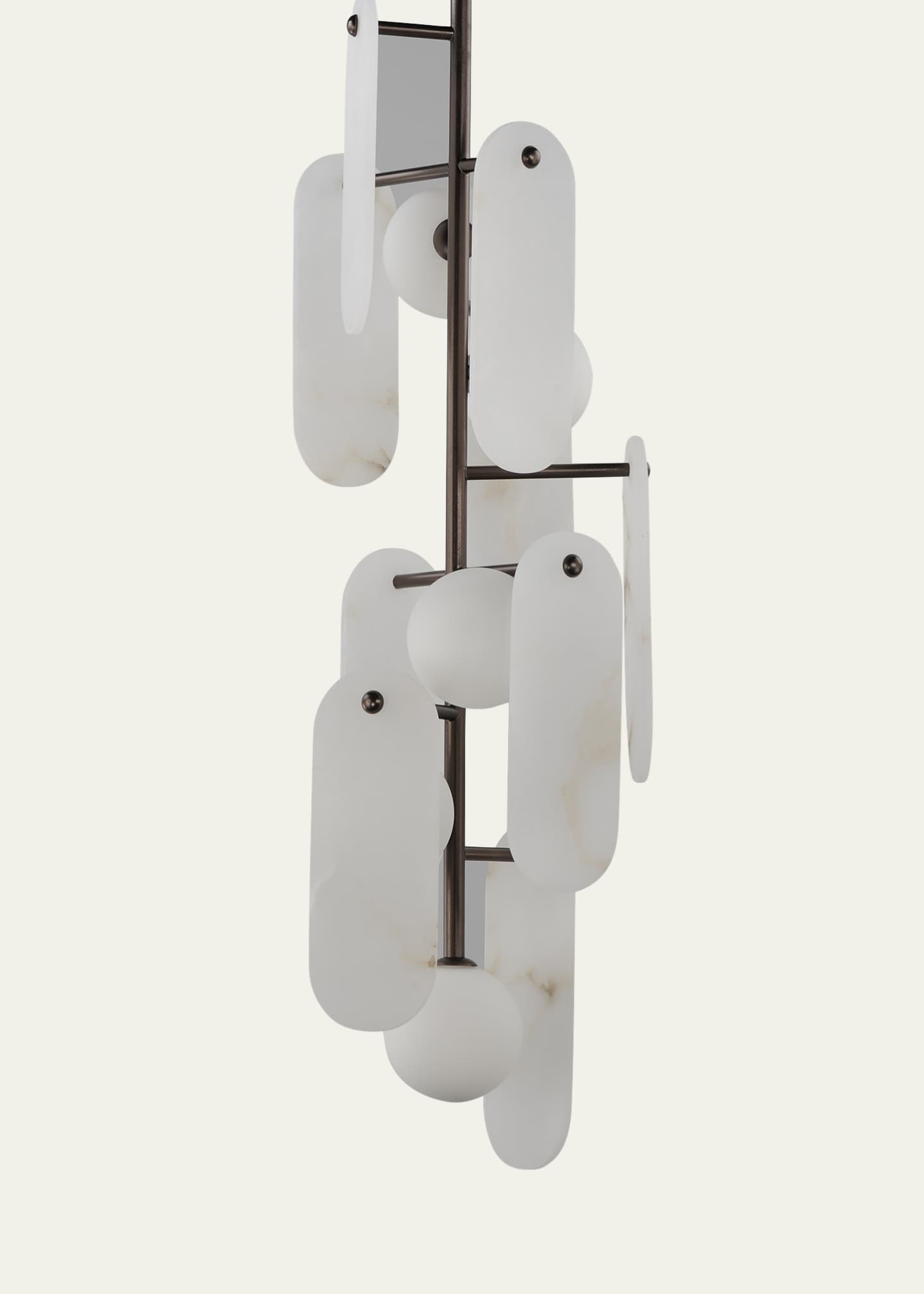 Studio M Megalith Stone Alabaster 5-Light Chandelier Image 3 of 5