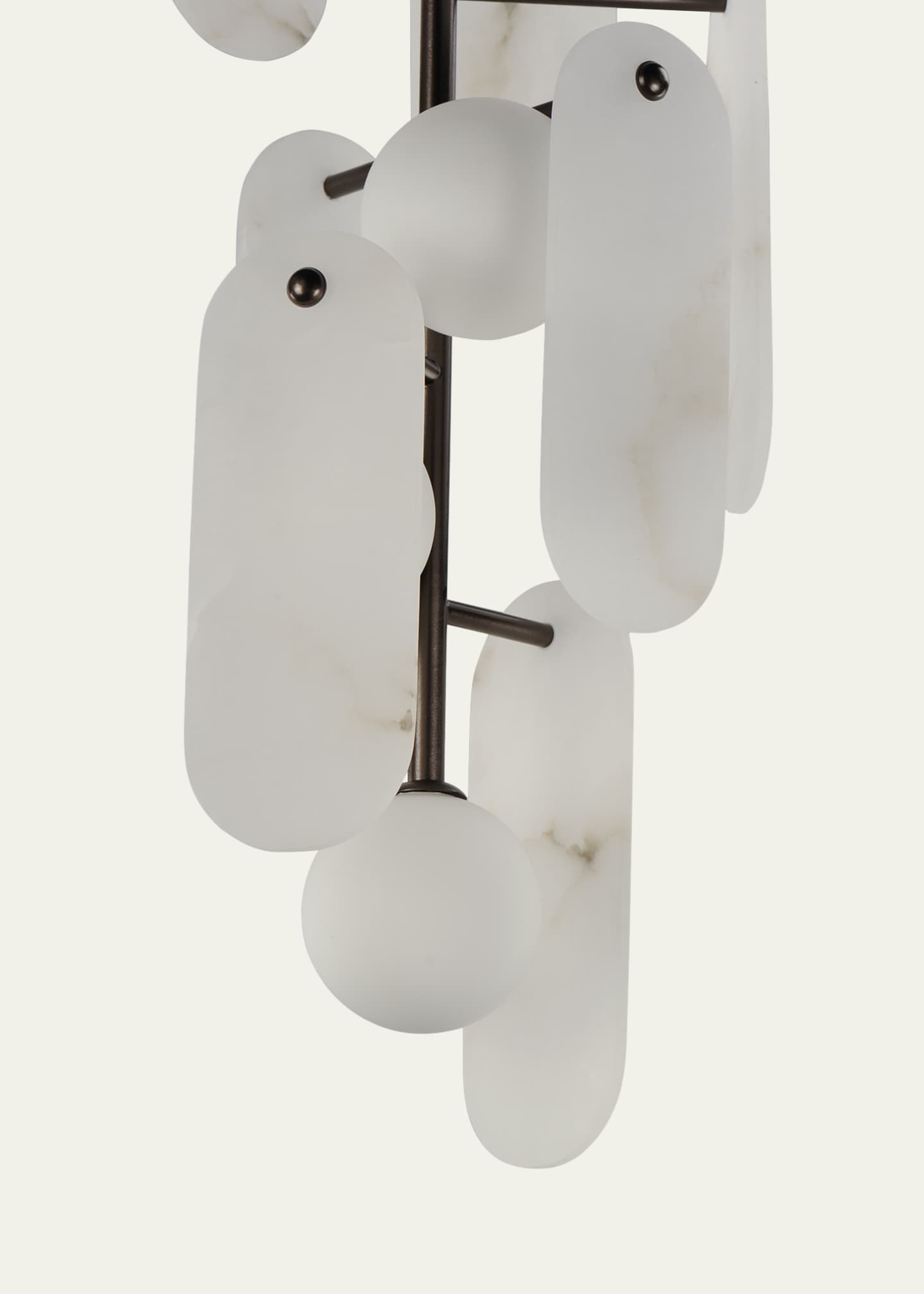 Studio M Megalith Stone Alabaster 5-Light Chandelier Image 4 of 5