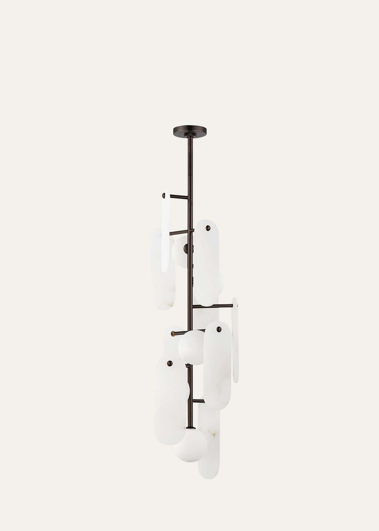 Studio M Megalith Stone Alabaster 5-Light Chandelier Image 1 of 5