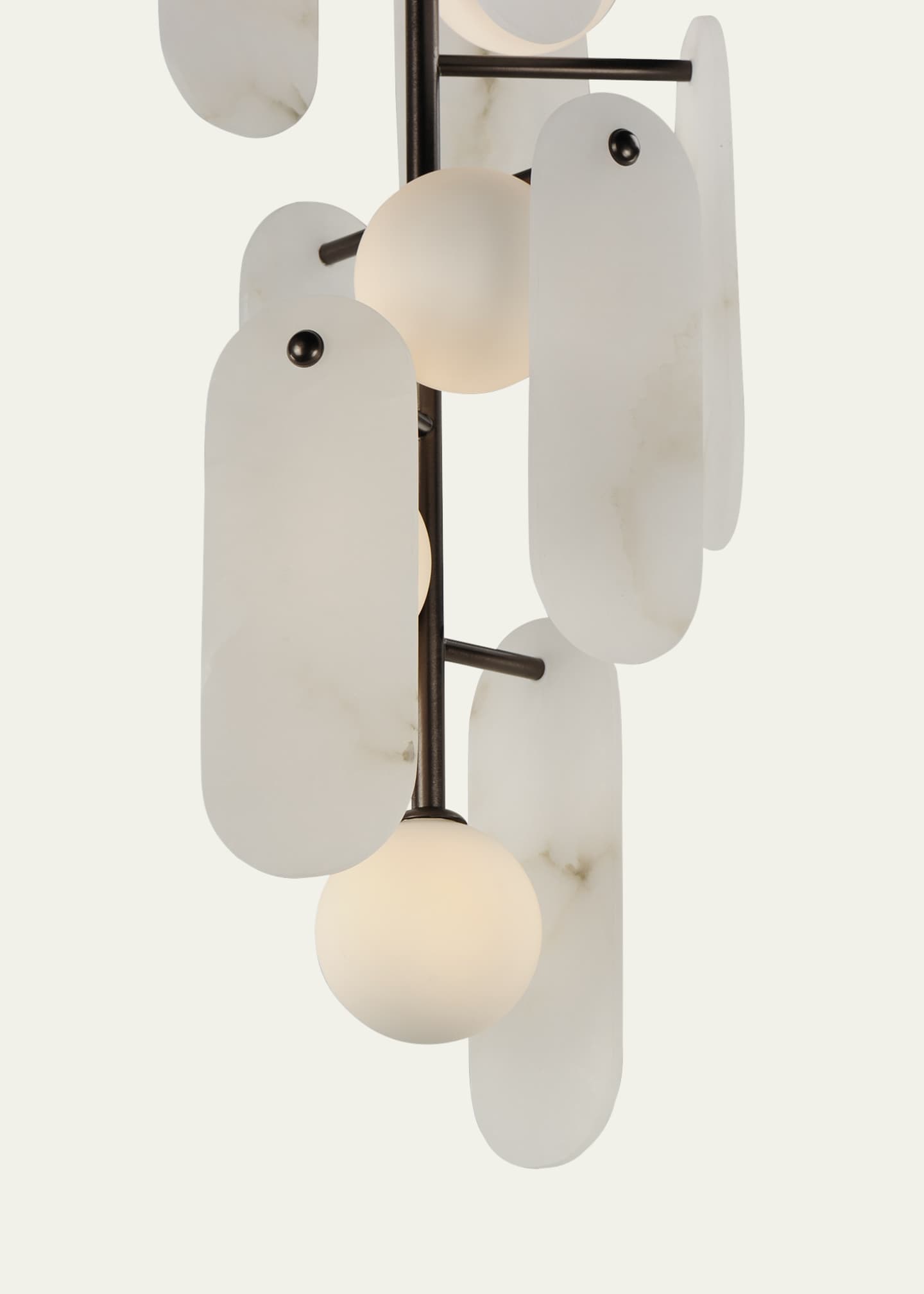 Studio M Megalith Stone Alabaster 5-Light Chandelier Image 5 of 5