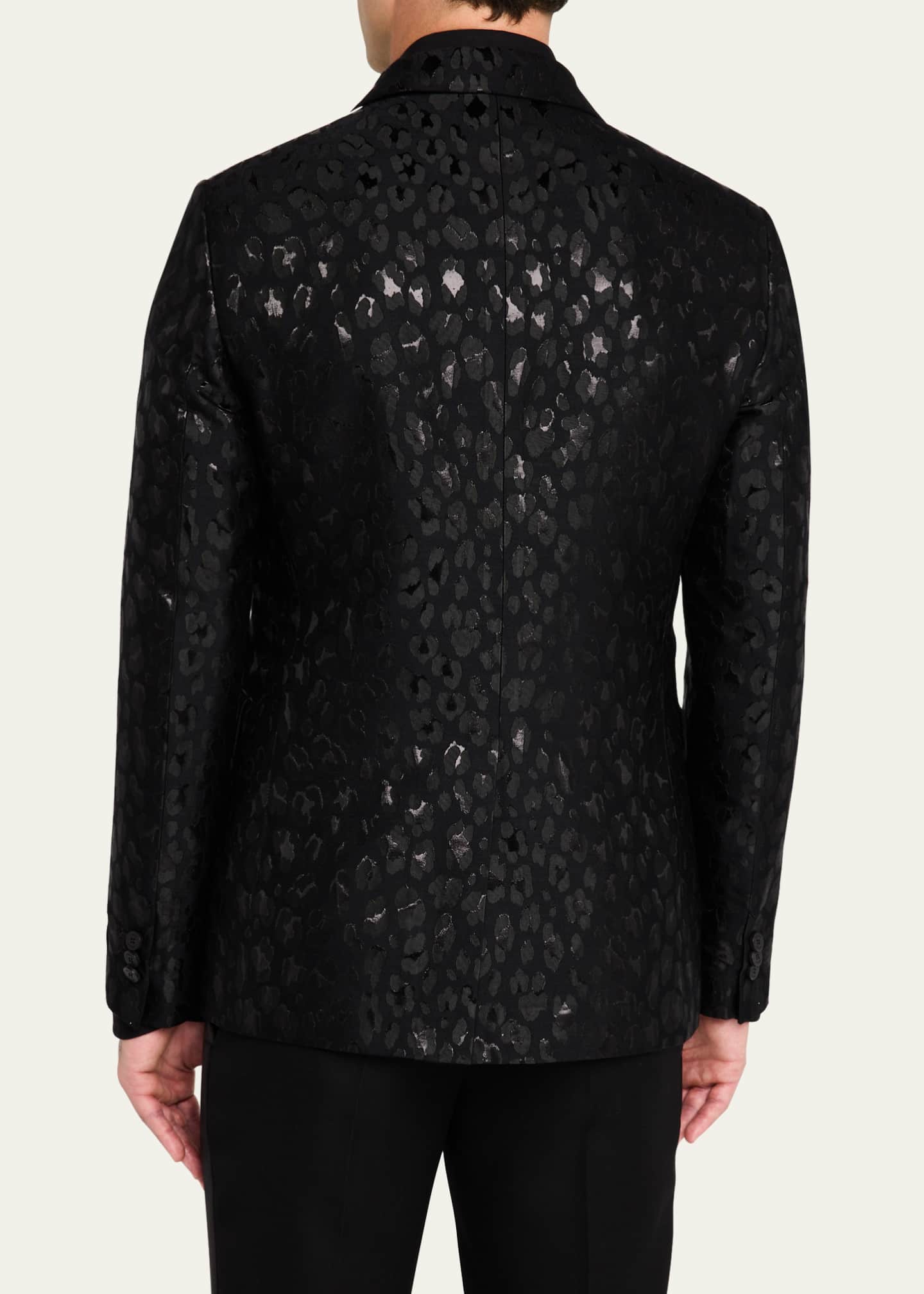 Versace Men s Leopard Jacquard Evening Jacket