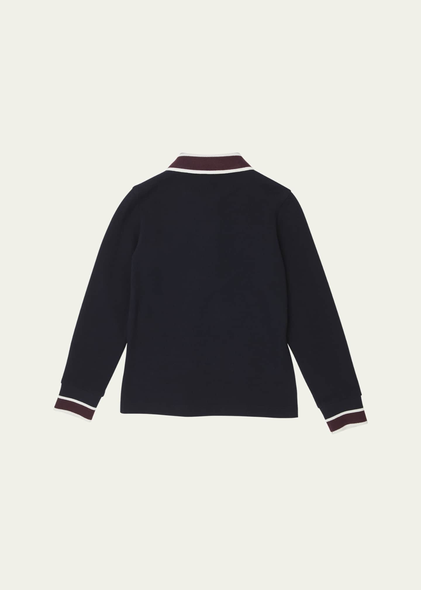 Moncler Boy's Logo-Print Polo Shirt, Size 8-14 Image 2 of 3