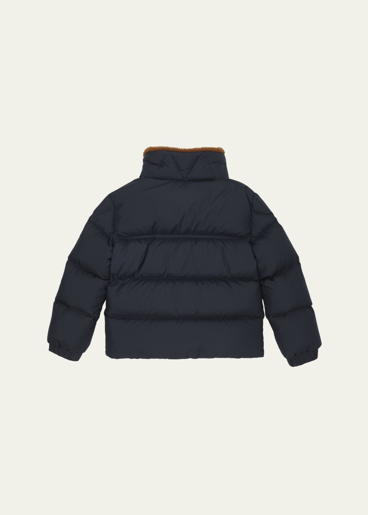 Moncler Boy's Cayden Faux Fur Trim Jacket, Size 4-6 Image 2 of 3