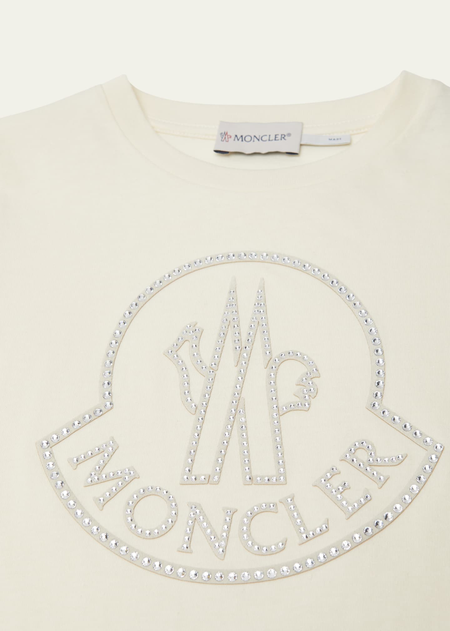 Moncler Girl's Embellished Bell Logo T-Shirt, Size 8-14 Image 3 of 3
