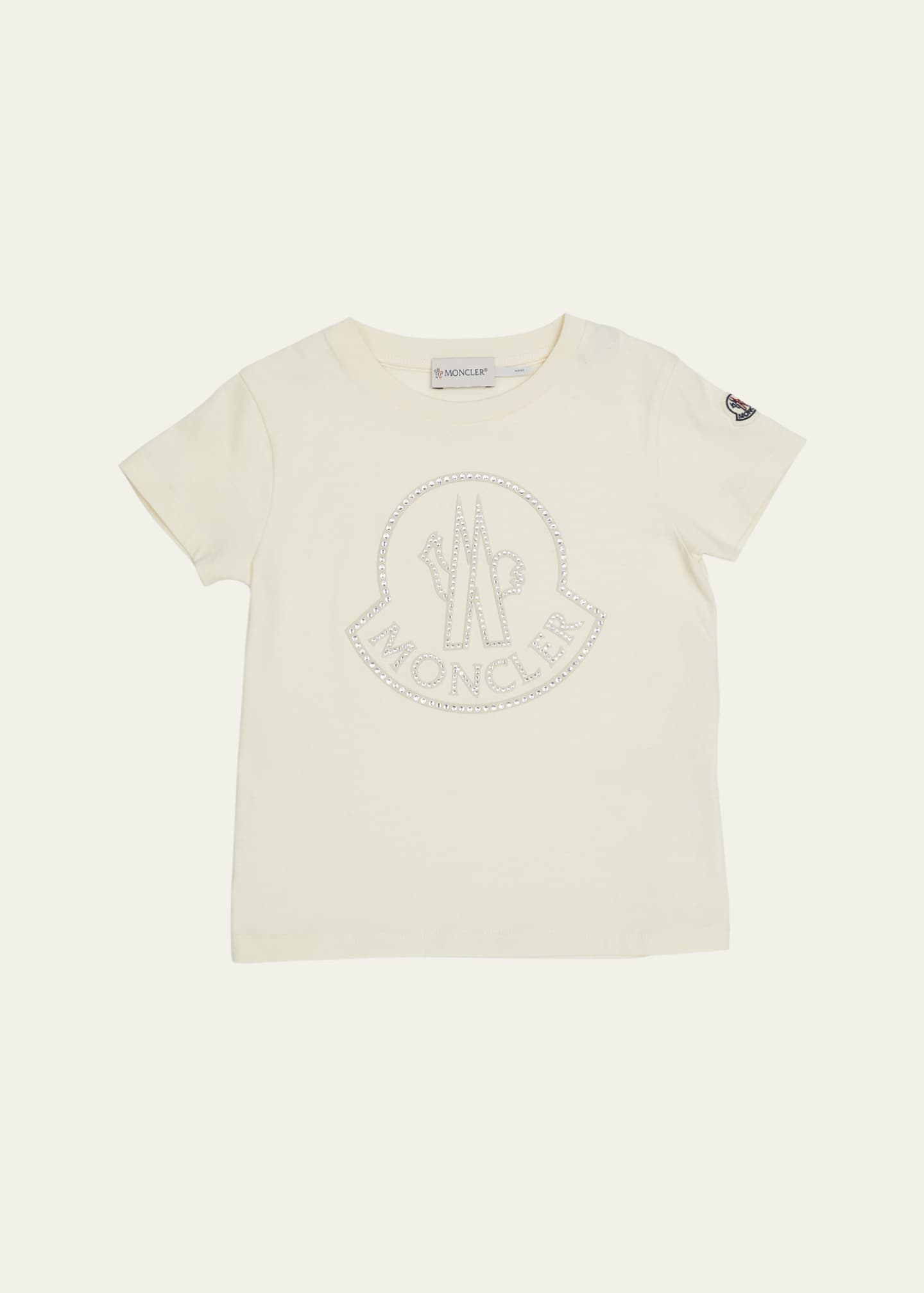 Moncler Girl's Embellished Bell Logo T-Shirt, Size 8-14 Image 1 of 3