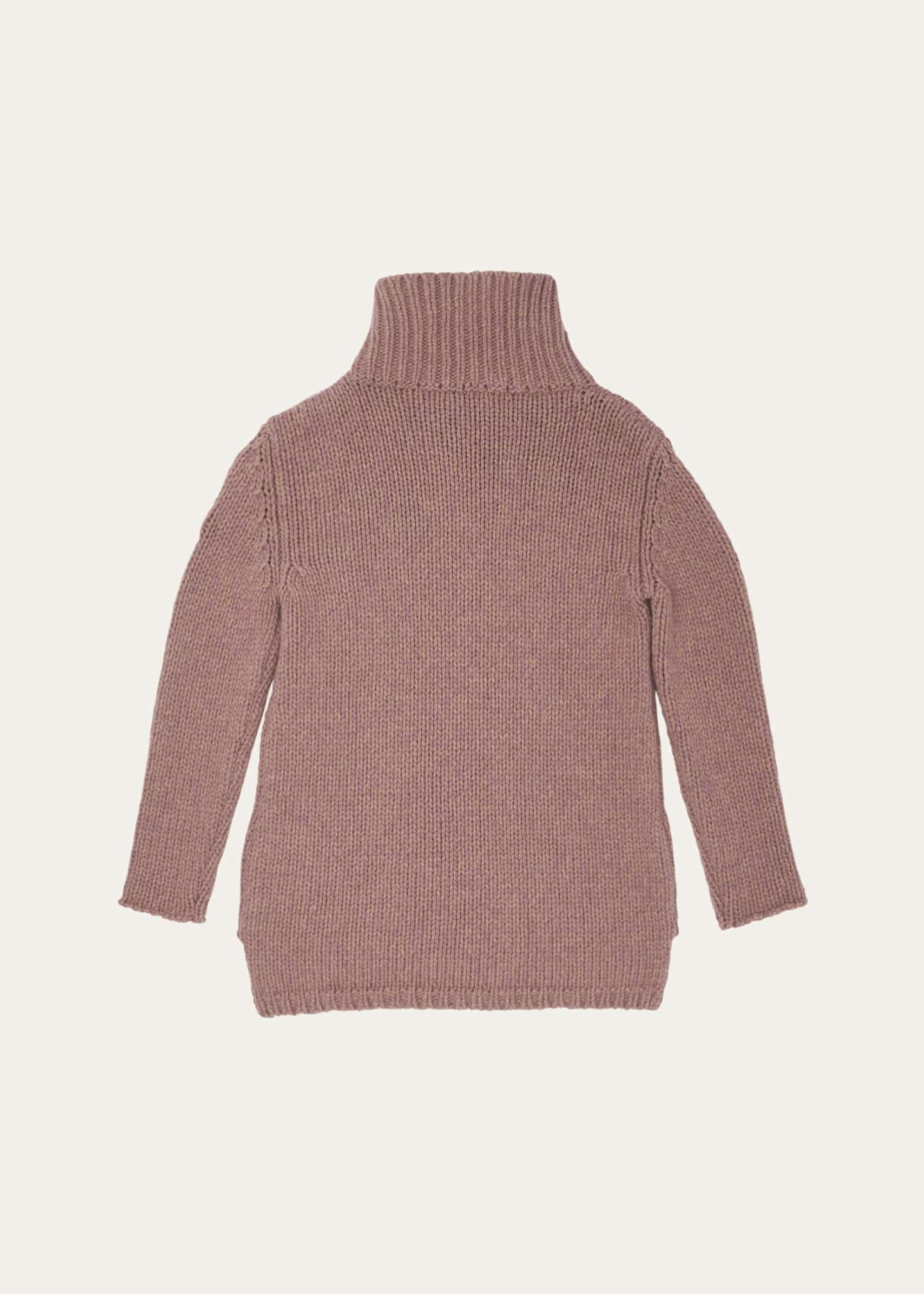 Moncler Girl's Logo Script Sweater Dress, Size 8-14 Image 2 of 3