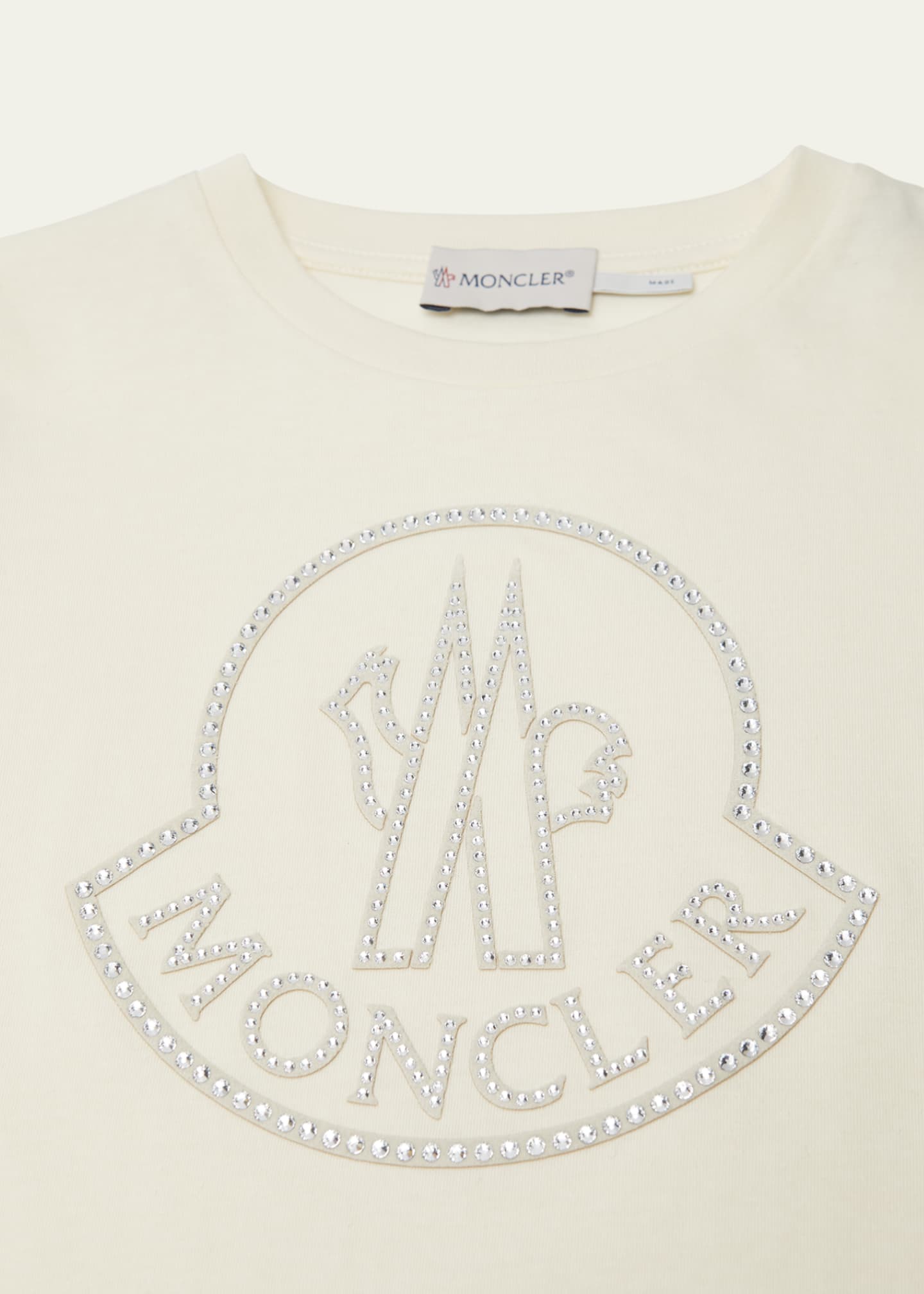 Moncler Girl's Embellished Bell Logo T-Shirt, Size 4-6 Image 3 of 3
