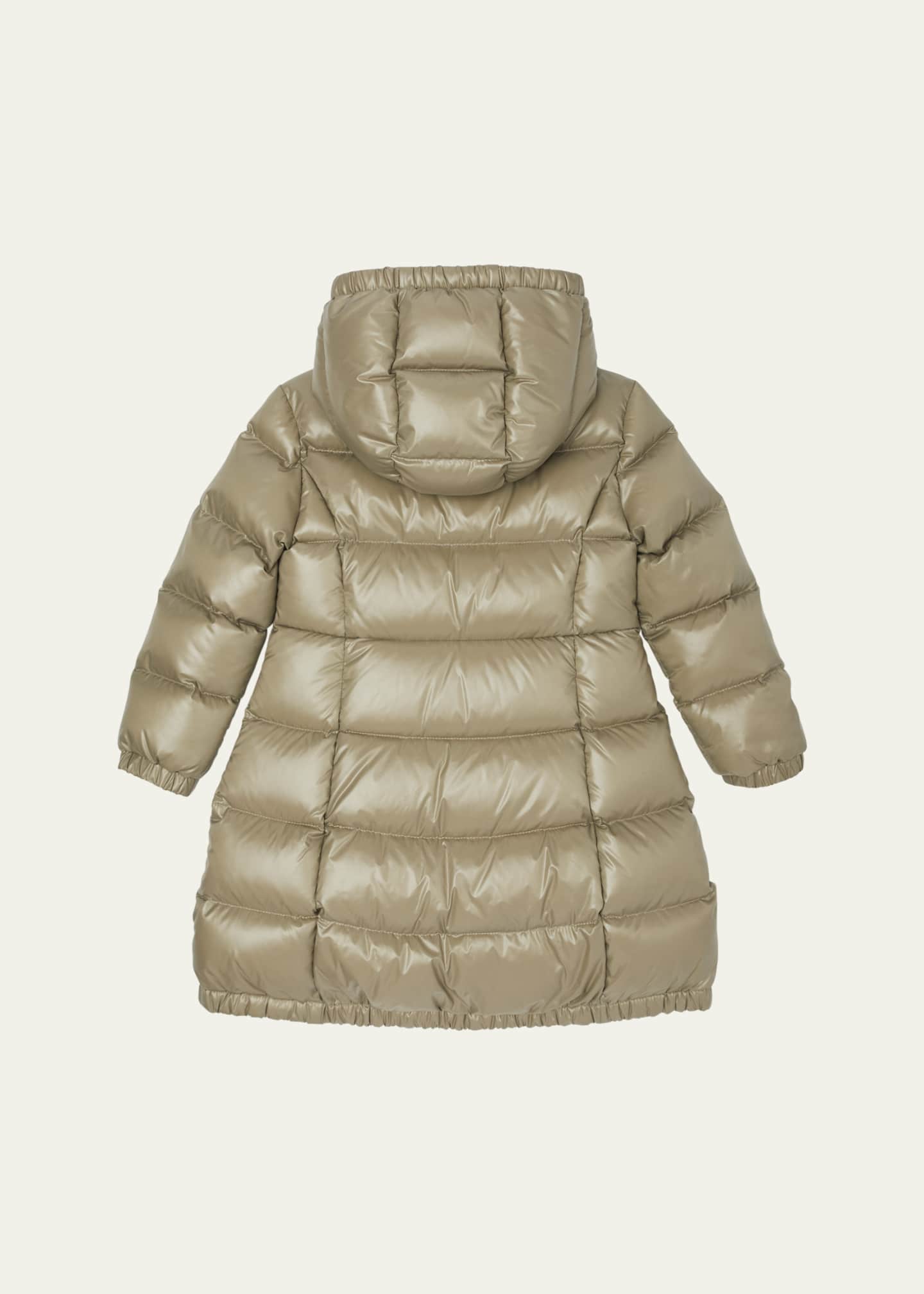 Moncler Girl s Bellevue Long Coat Size 8 14 Bergdorf Goodman