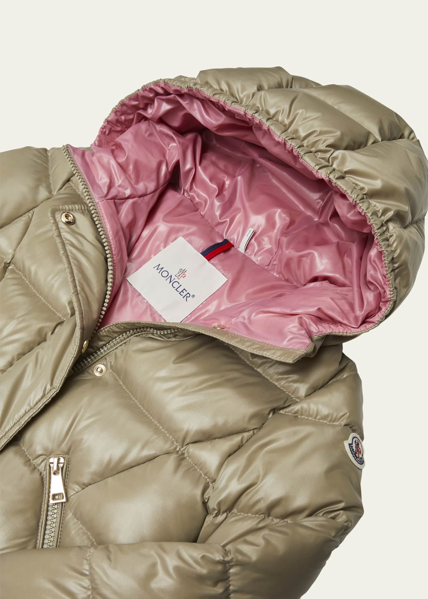 Moncler Girl's Bellevue Long Coat, Size 8-14 Image 3 of 3