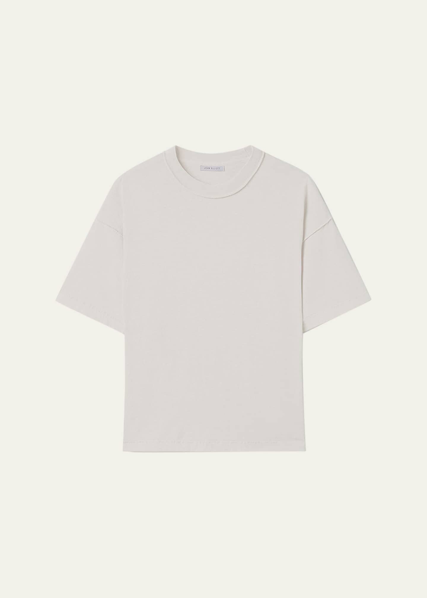 John Elliott Men's Reversed Cropped T-Shirt