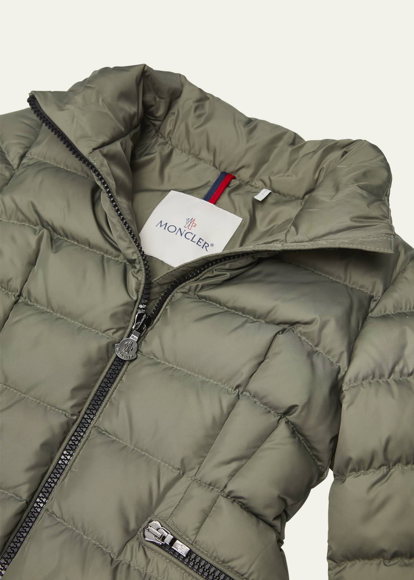 Moncler Girl s Charpal Cinched Waist Long Coat Size 8 14 Bergdorf Goodman