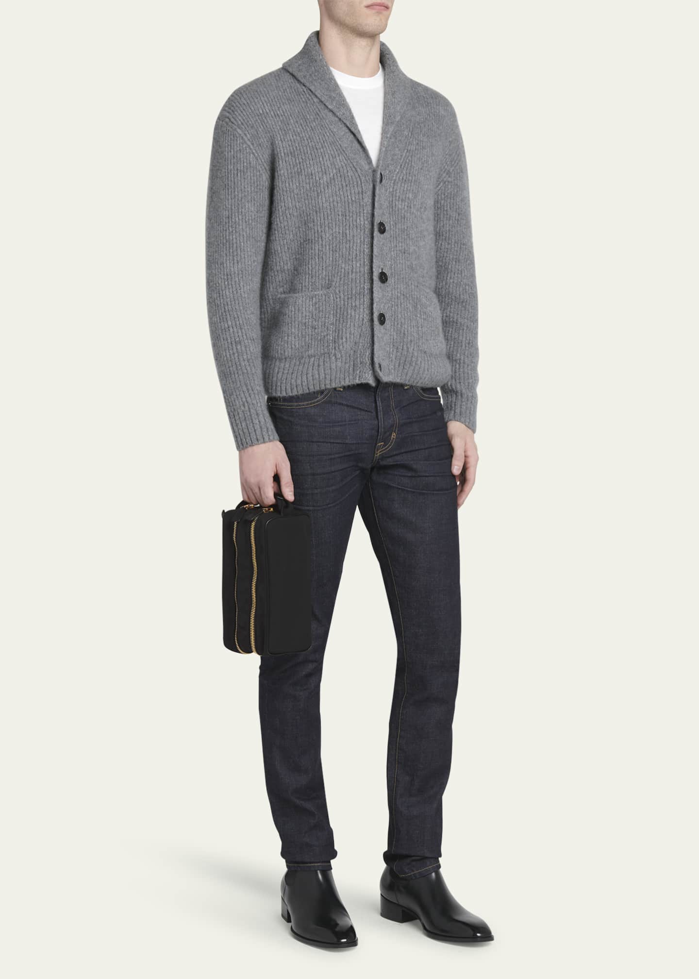 100 ％品質保証 TOM FORD Men's Recycled Nylon Double-Zip Toiletry Bag 小物