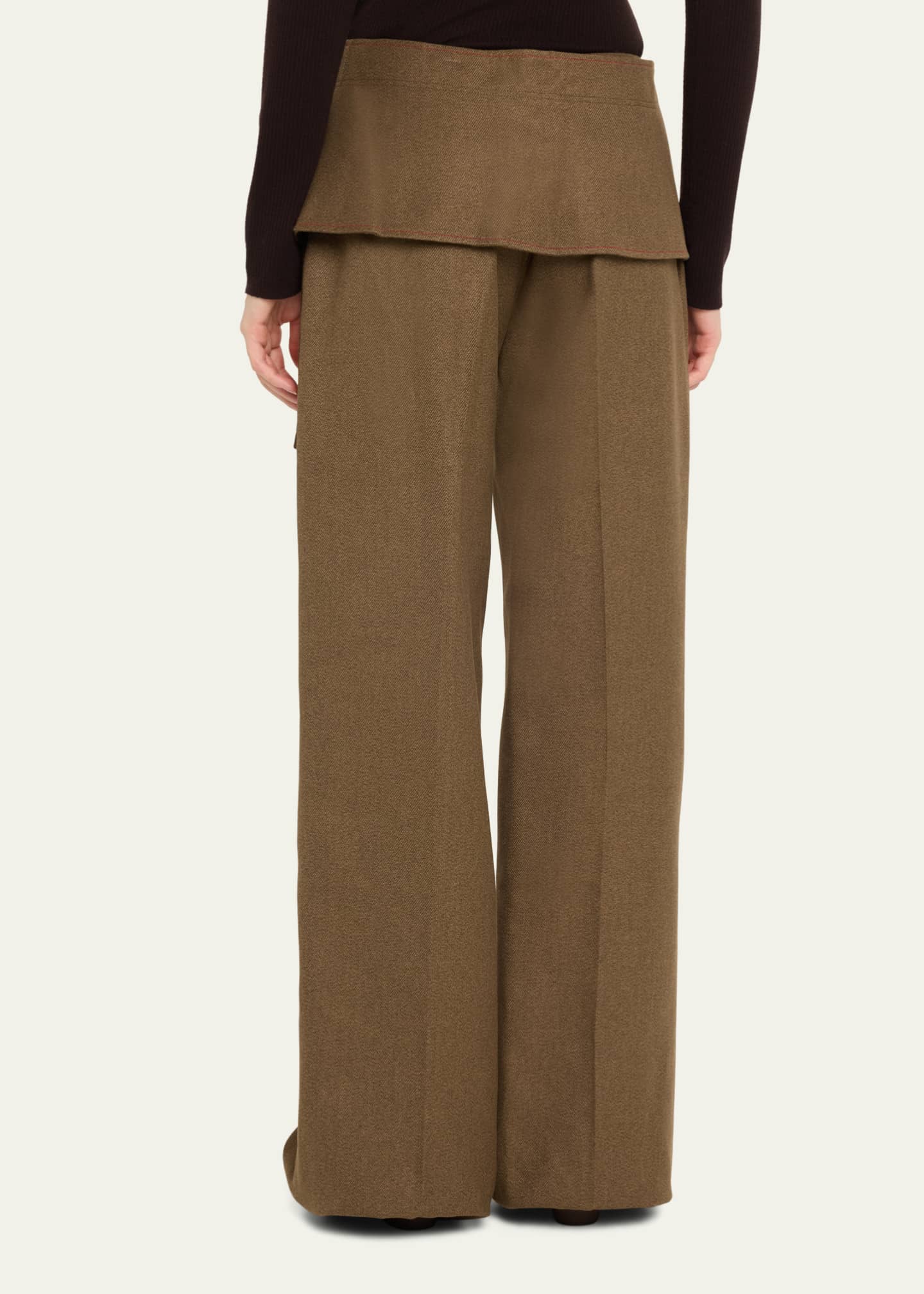 Zomer Belt Strap Wool Trousers Image 3 of 5