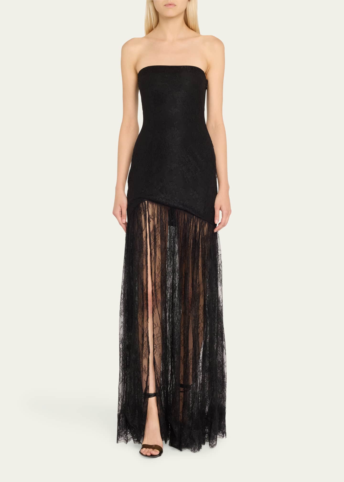 Retrofete Jeanette Strapless Lace Dress Image 2 of 5