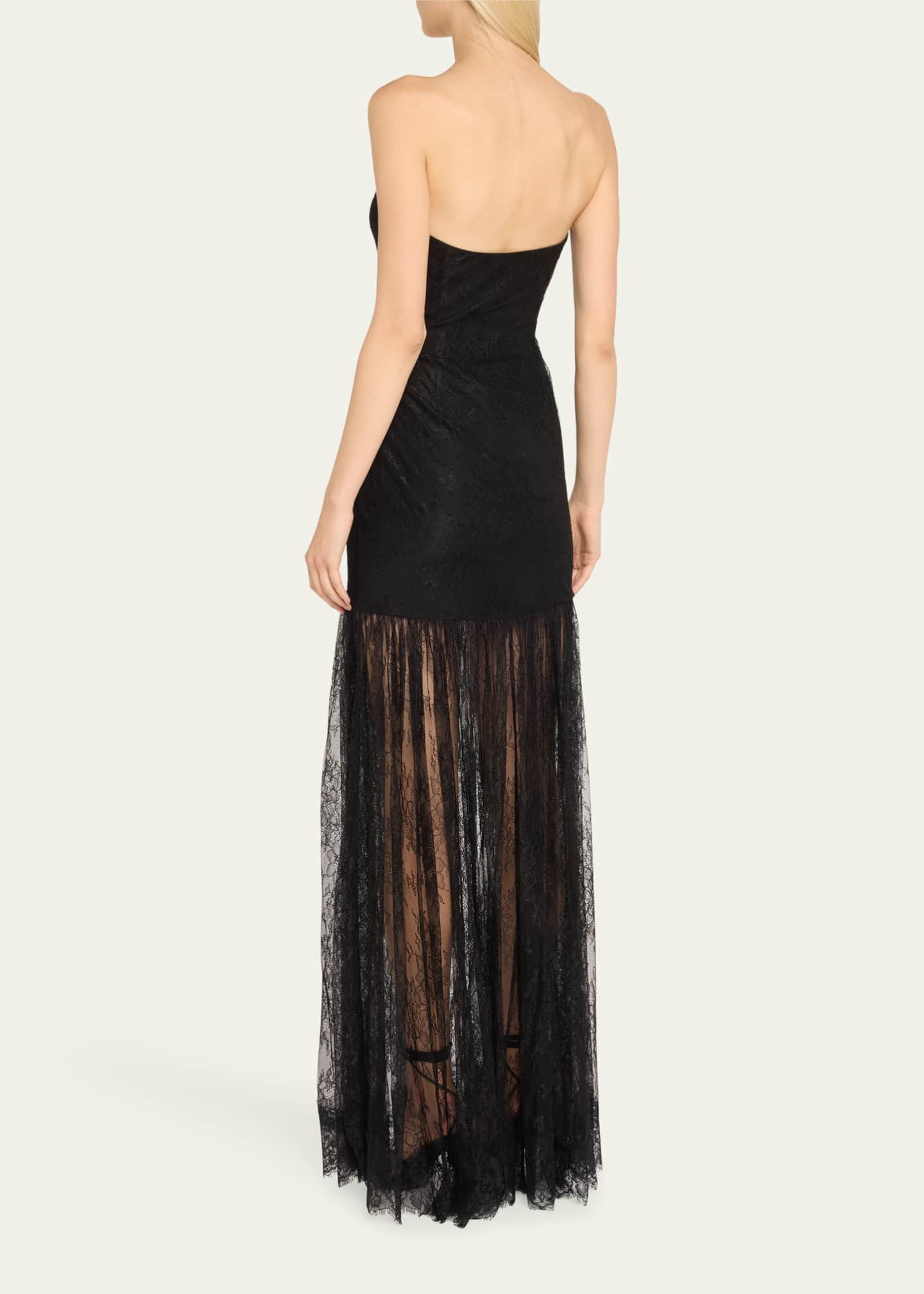 Retrofete Jeanette Strapless Lace Dress Image 3 of 5