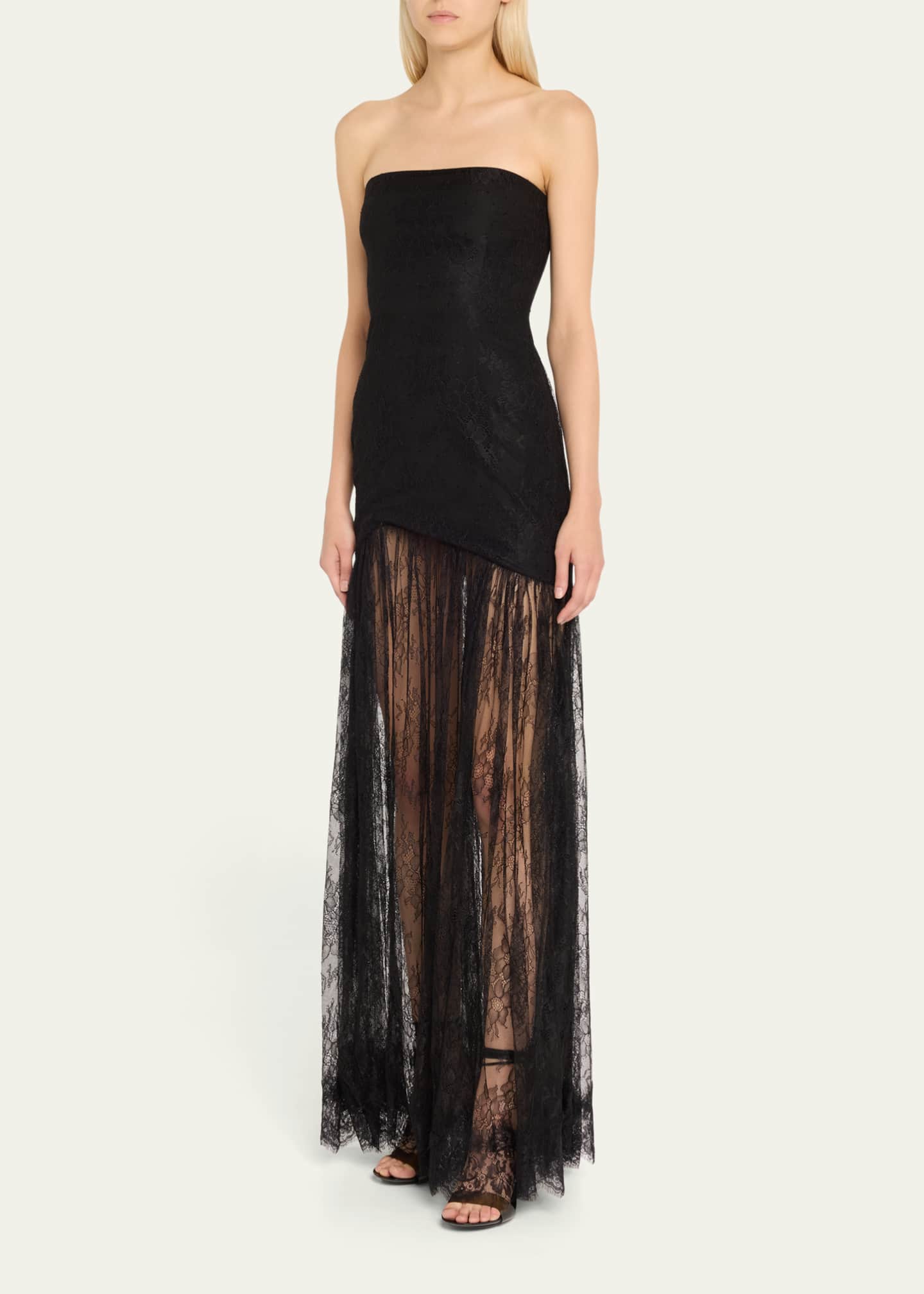 Retrofete Jeanette Strapless Lace Dress Image 4 of 5