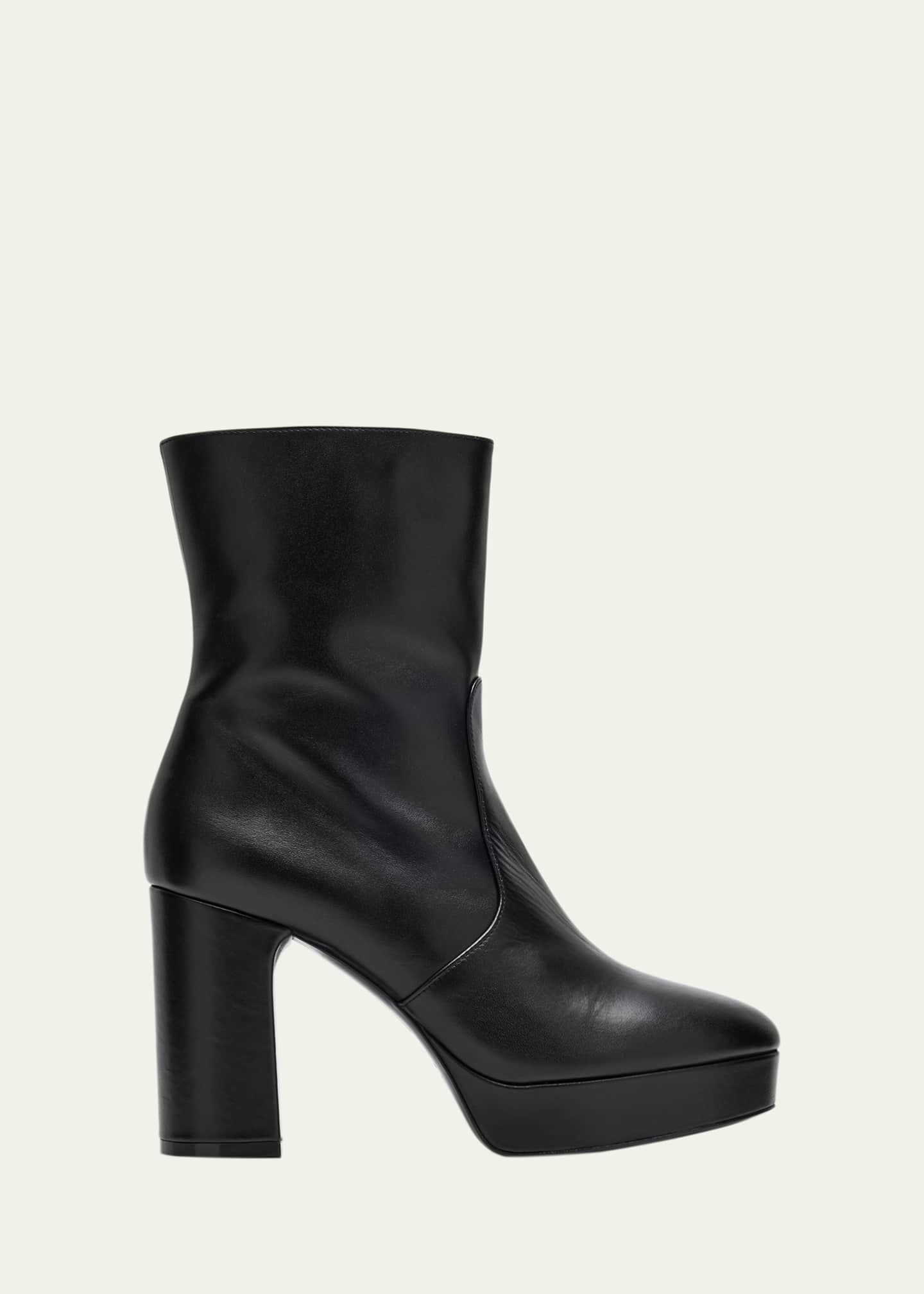 Stuart Weitzman Dayna Leather Platform Booties