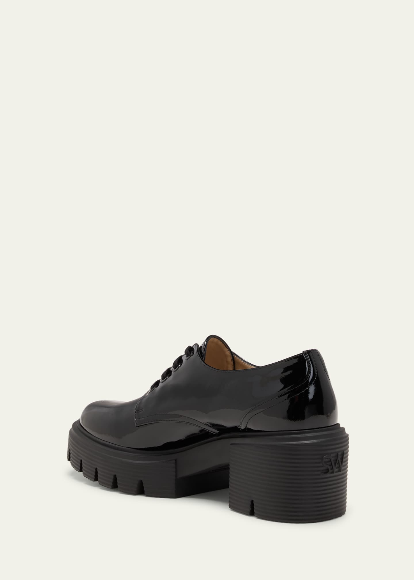 Stuart Weitzman Soho Patent Leather Derby Shoes Image 4 of 5
