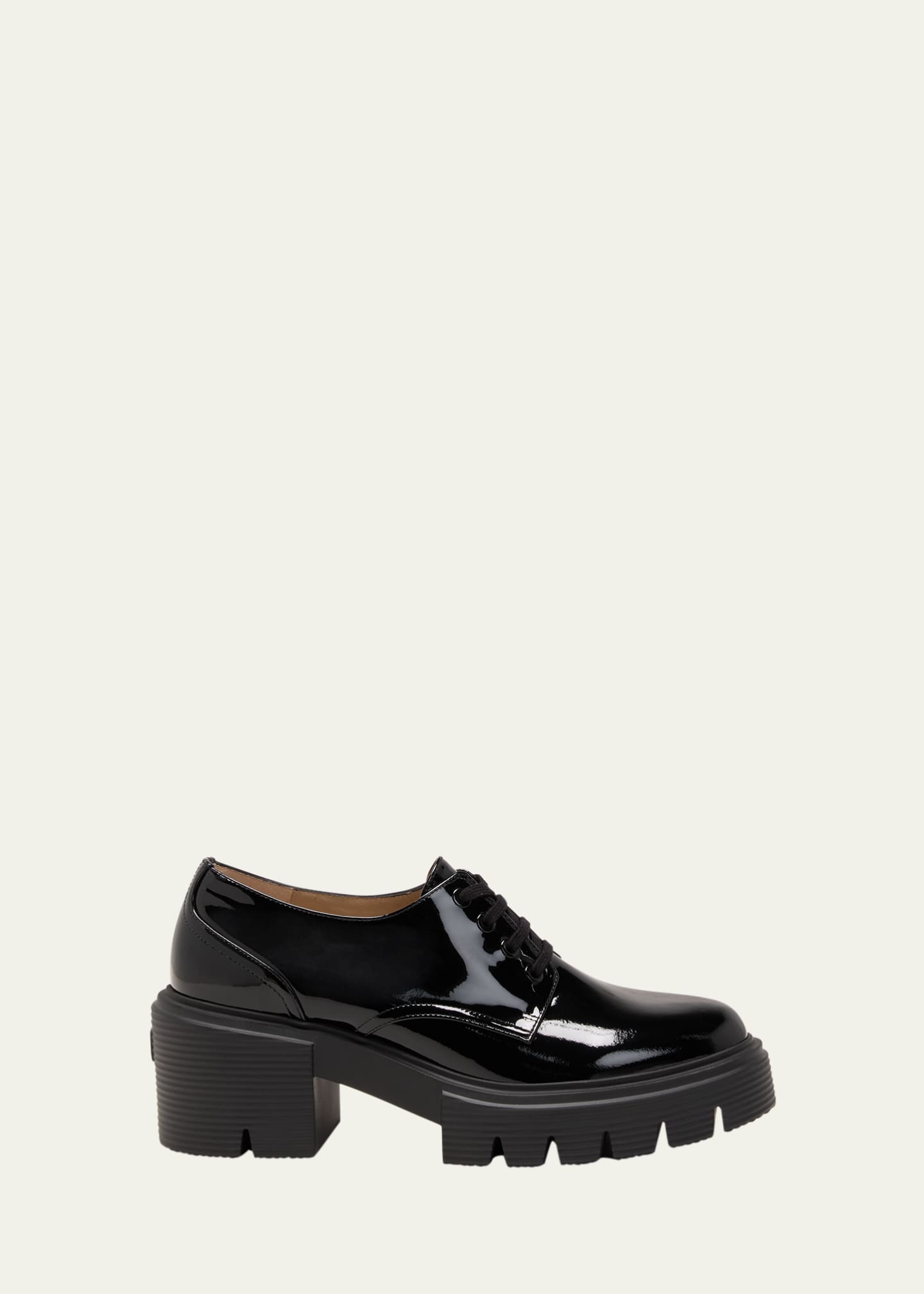 Stuart Weitzman Soho Patent Leather Derby Shoes Image 1 of 5