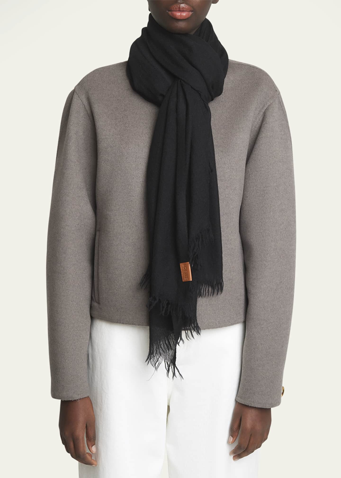 Loewe Lightweight Cashmere Scarf Image 3 of 4