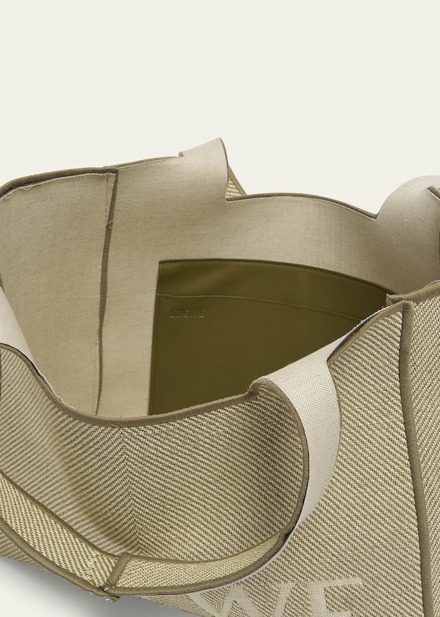 Loewe Small Canvas Jacquard Tote Bag Image 4 of 5