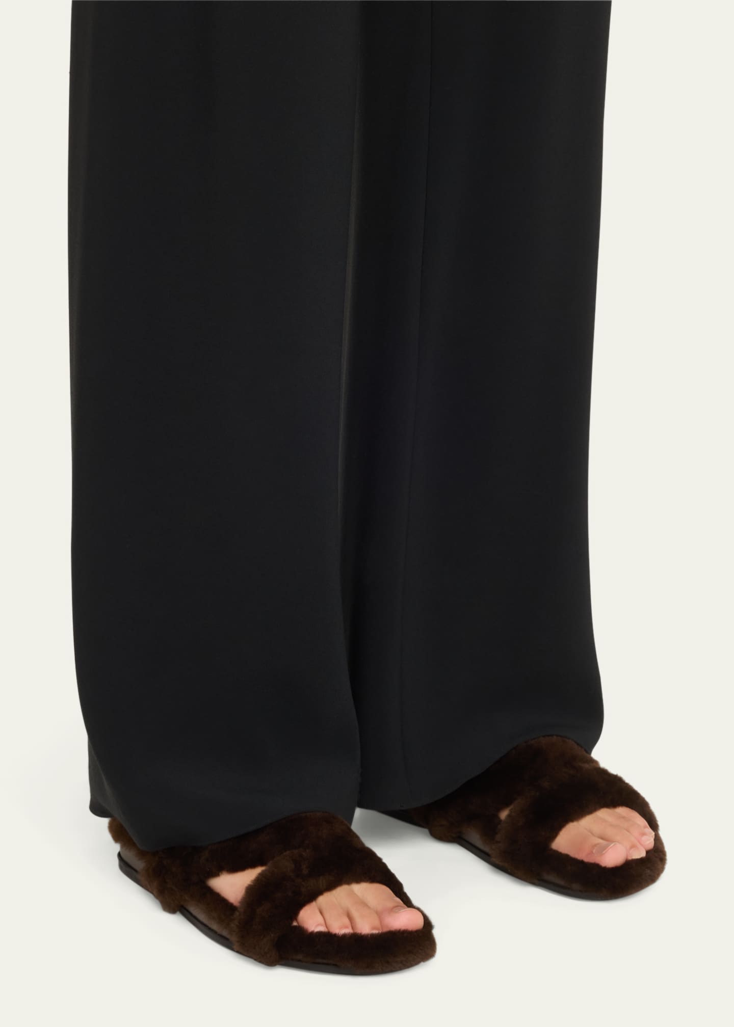 Manolo Blahnik Chilpa Shearling Slippers Image 2 of 6