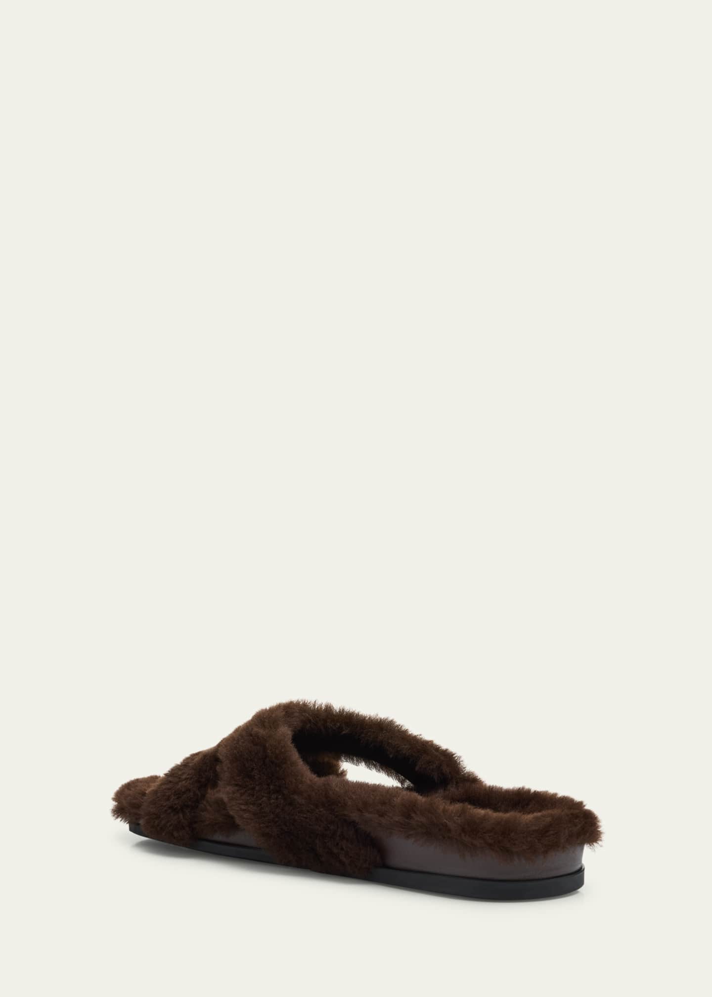 Manolo Blahnik Chilpa Shearling Slippers Image 4 of 6