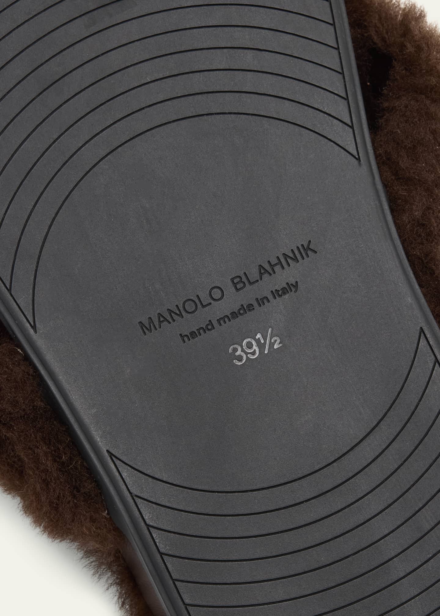 Manolo Blahnik Chilpa Shearling Slippers Image 6 of 6