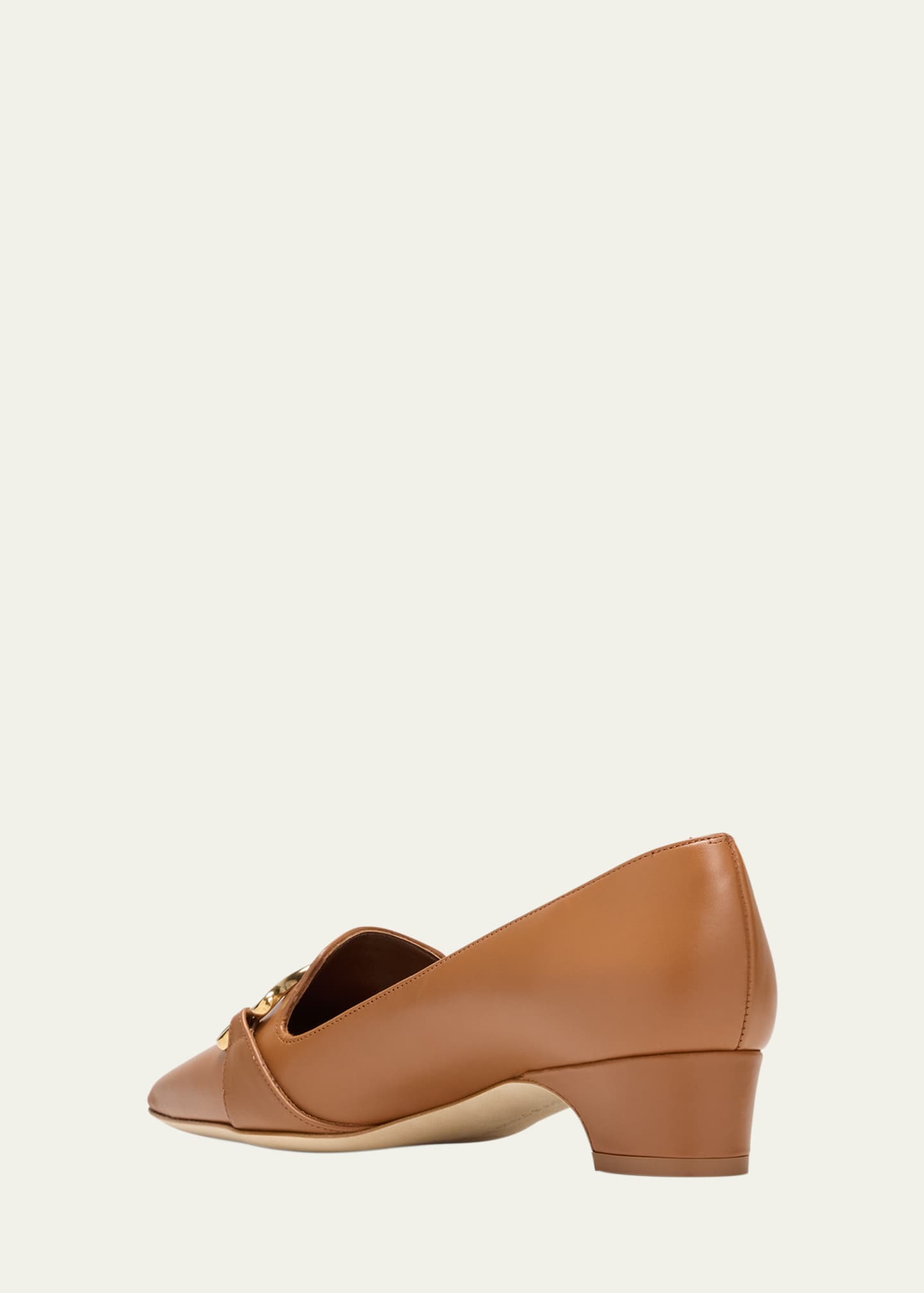 Manolo Blahnik Phobepla Two-Buckle Pumps Image 4 of 5