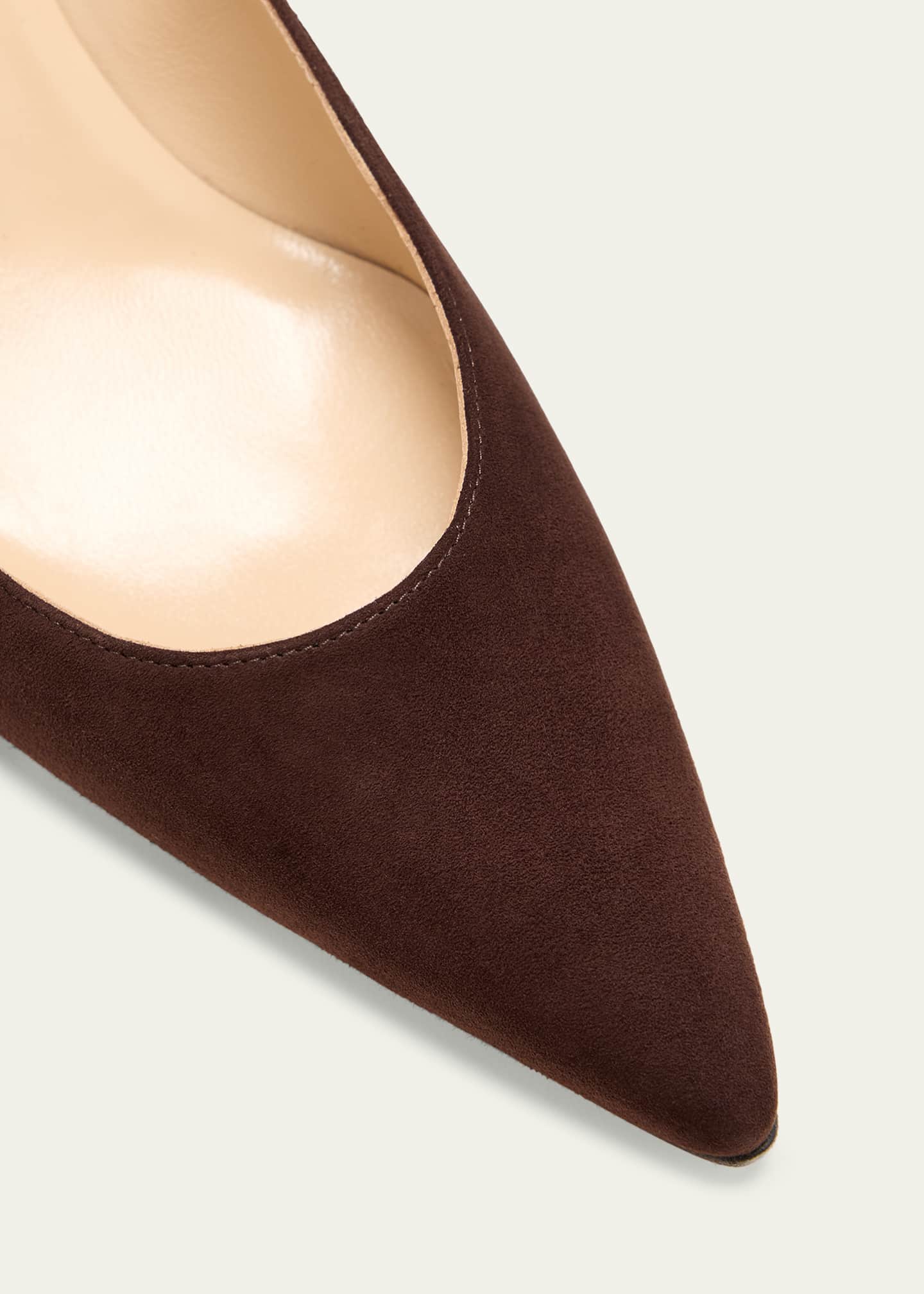 Manolo Blahnik Srila Suede Stiletto Pumps Image 5 of 5