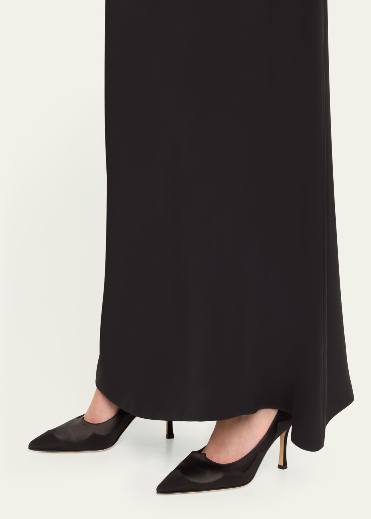 Manolo Blahnik Fabrakahi Layered Silk Pumps Image 2 of 5