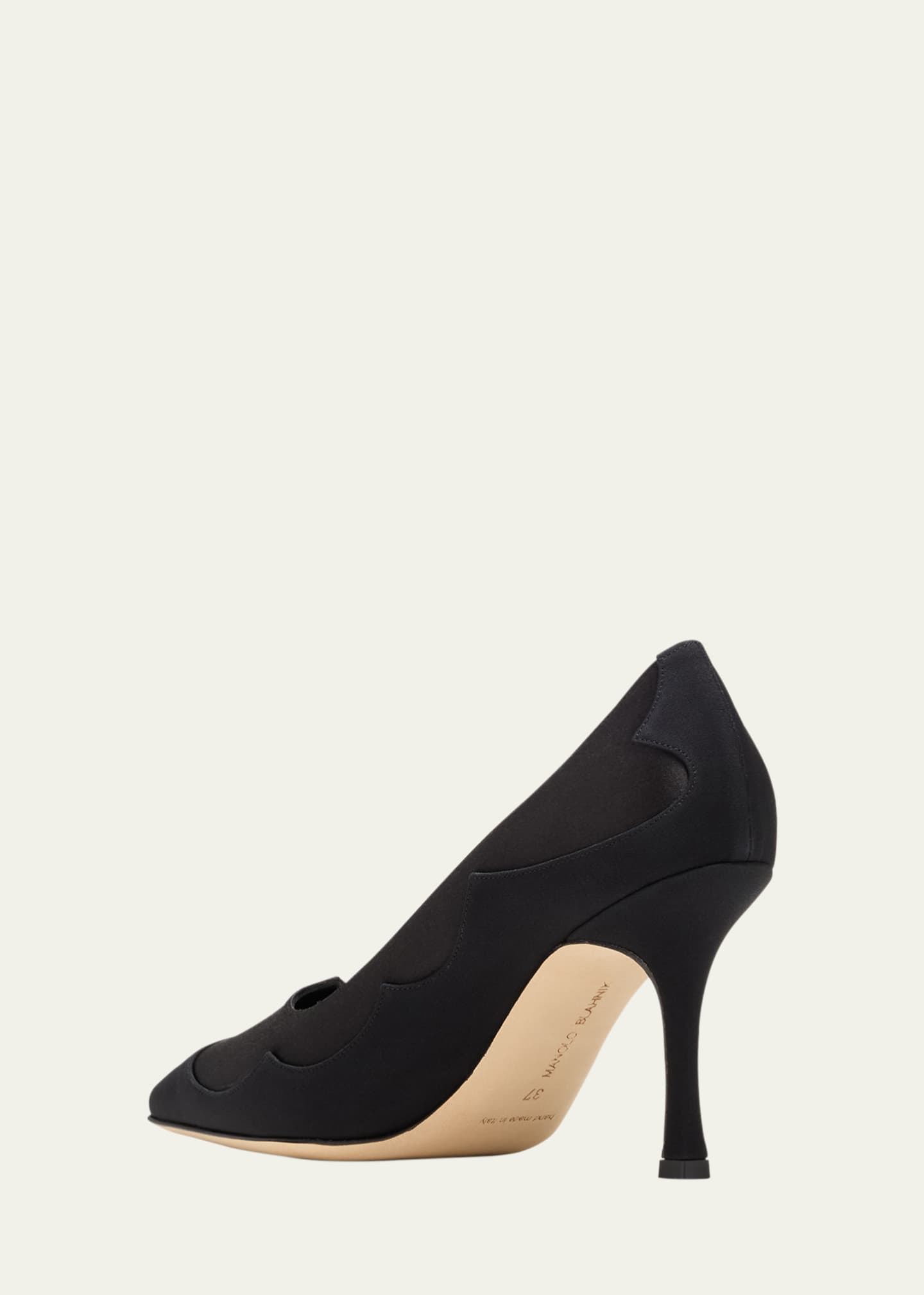 Manolo Blahnik Fabrakahi Layered Silk Pumps Image 4 of 5
