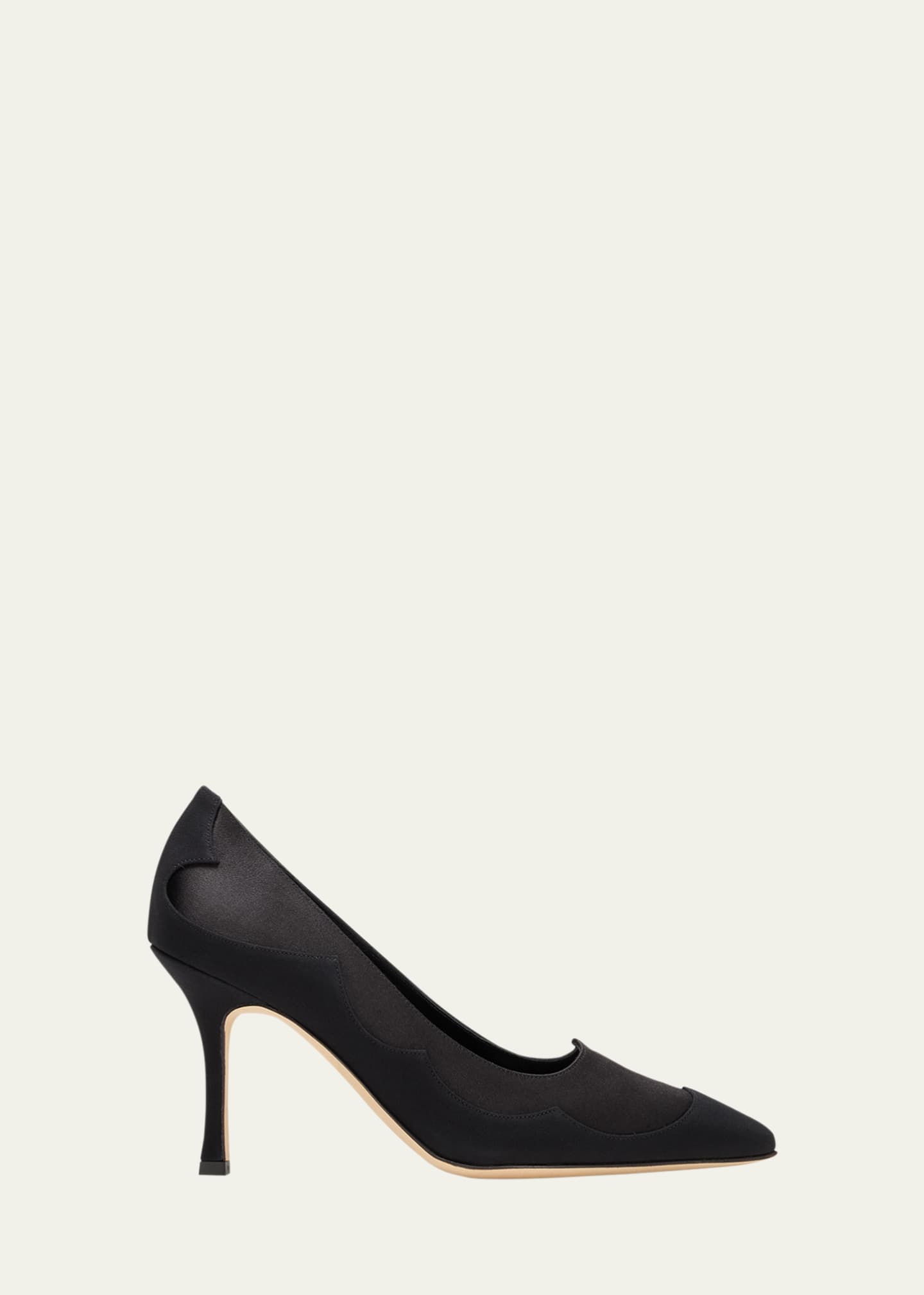 Manolo Blahnik Fabrakahi Layered Silk Pumps Image 1 of 5