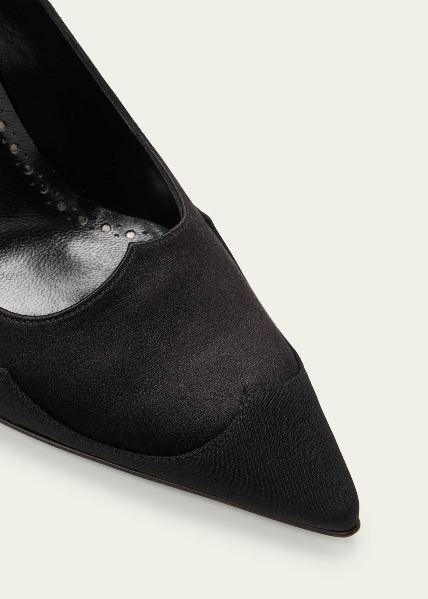 Manolo Blahnik Fabrakahi Layered Silk Pumps Image 5 of 5