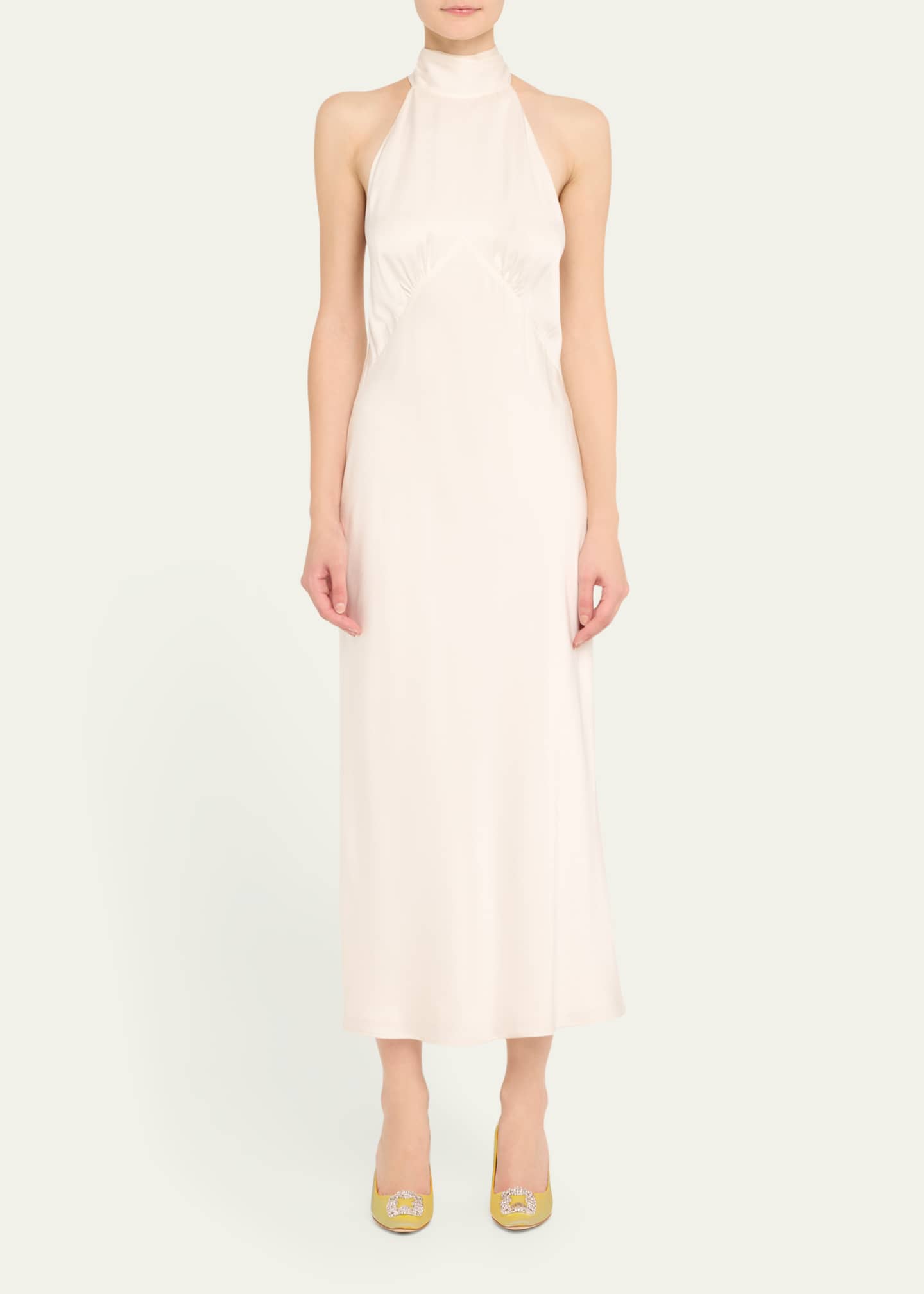 Hangisi Satin Buckle Pumps