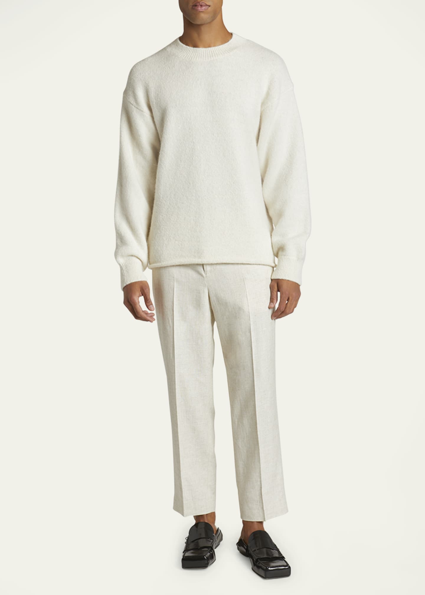Jacquemus Men's Brushed Logo Sweater Image 2 of 5