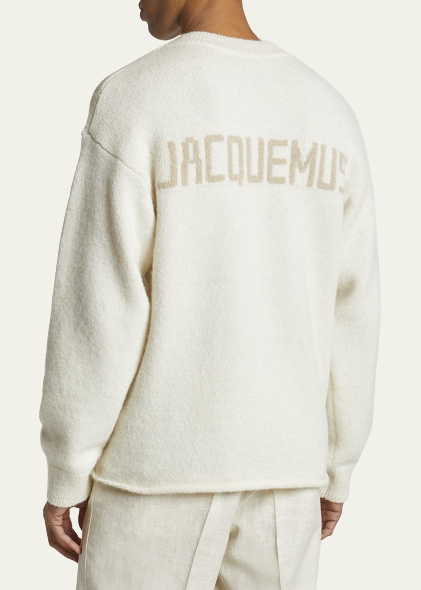 Jacquemus Men's Brushed Logo Sweater Image 3 of 5