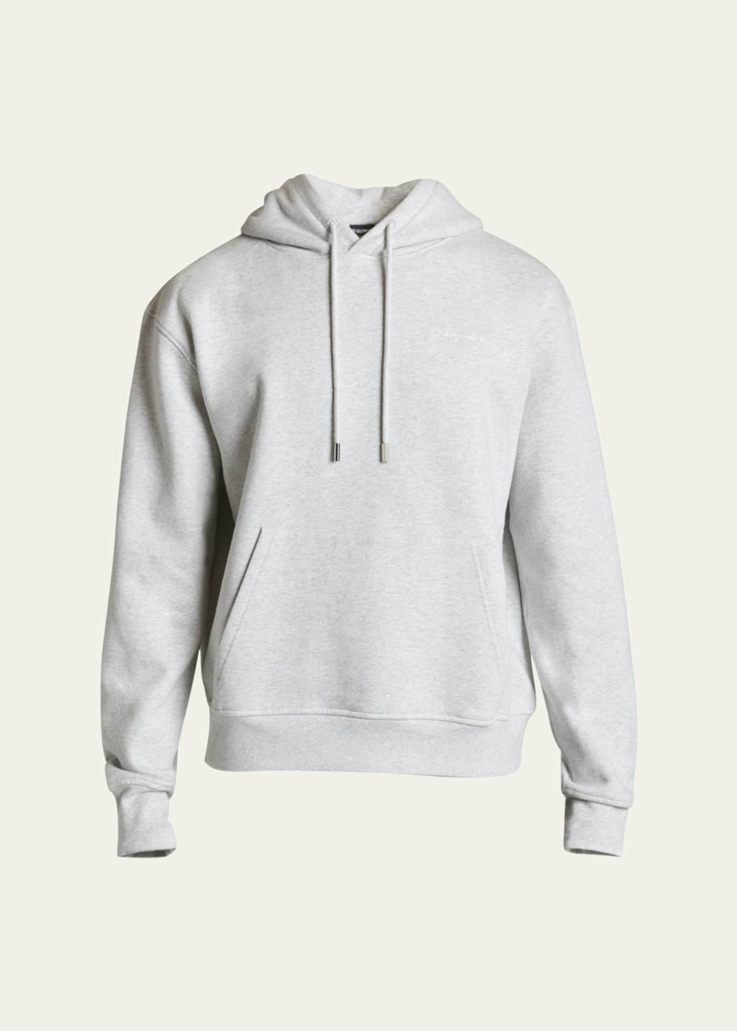Jacquemus Men's Grosgrain Logo Hoodie Image 1 of 5