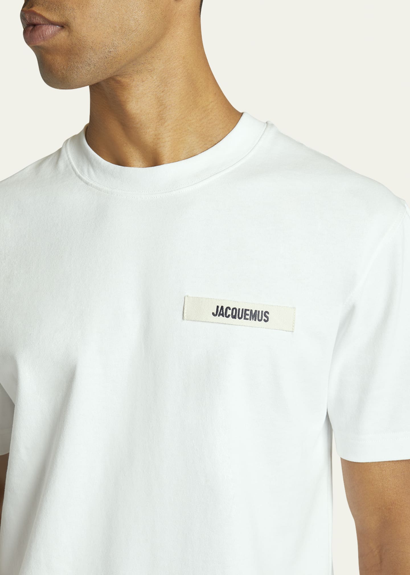 Jacquemus Men's Grosgrain Logo T-Shirt Image 5 of 5