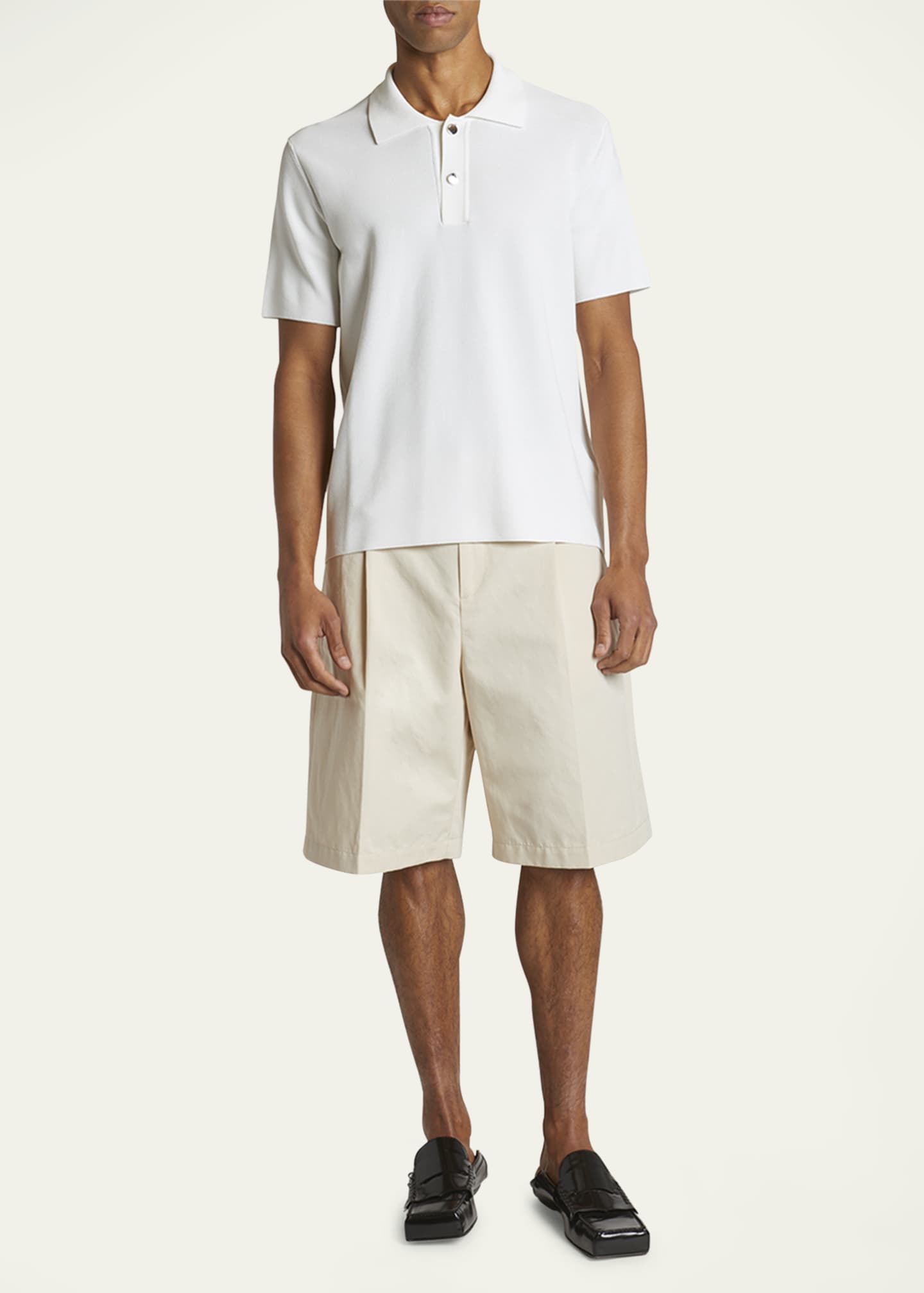 Jacquemus Men's Polo Shirt with Knit Logo Image 2 of 5