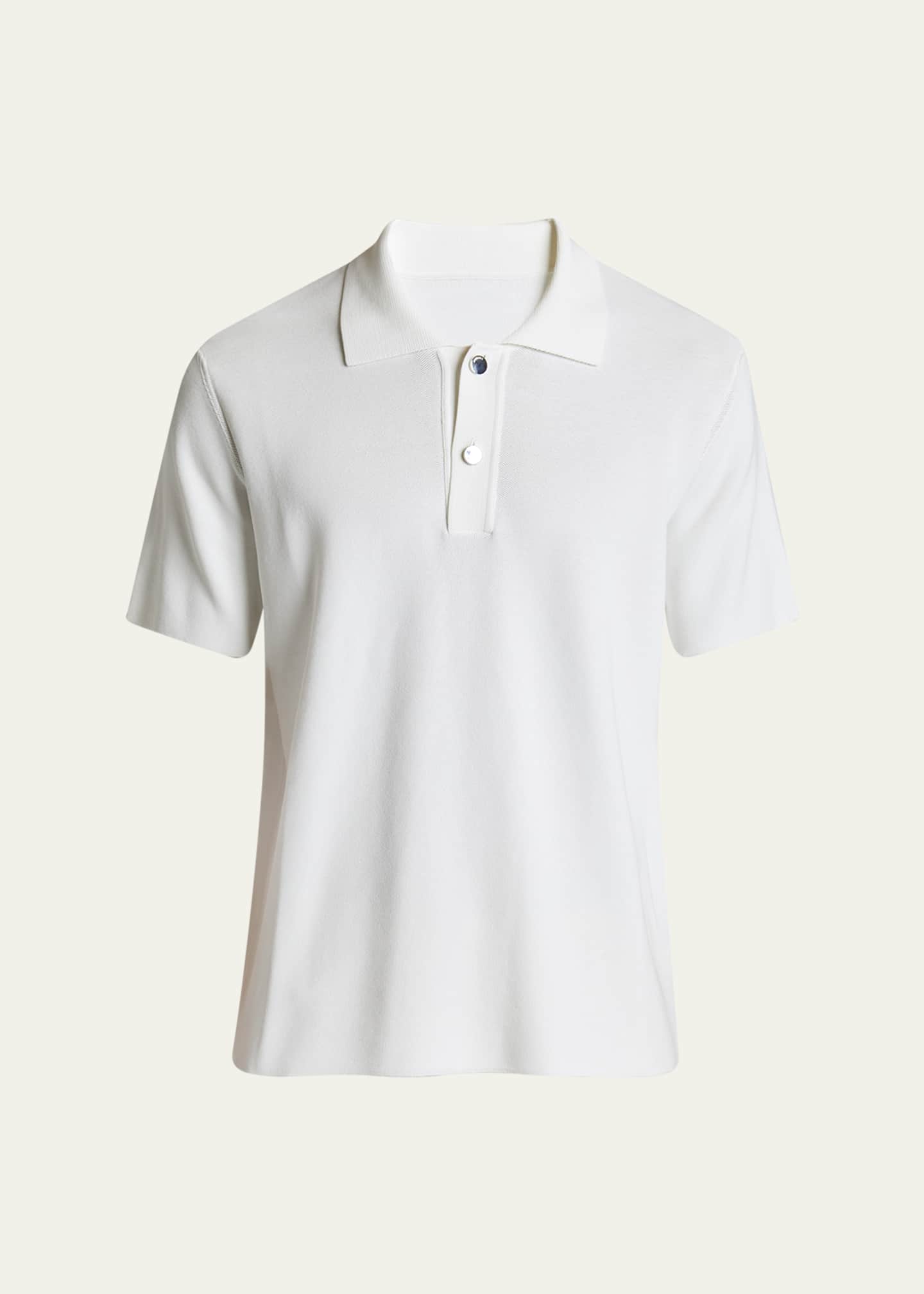 Jacquemus Men's Polo Shirt with Knit Logo Image 1 of 5