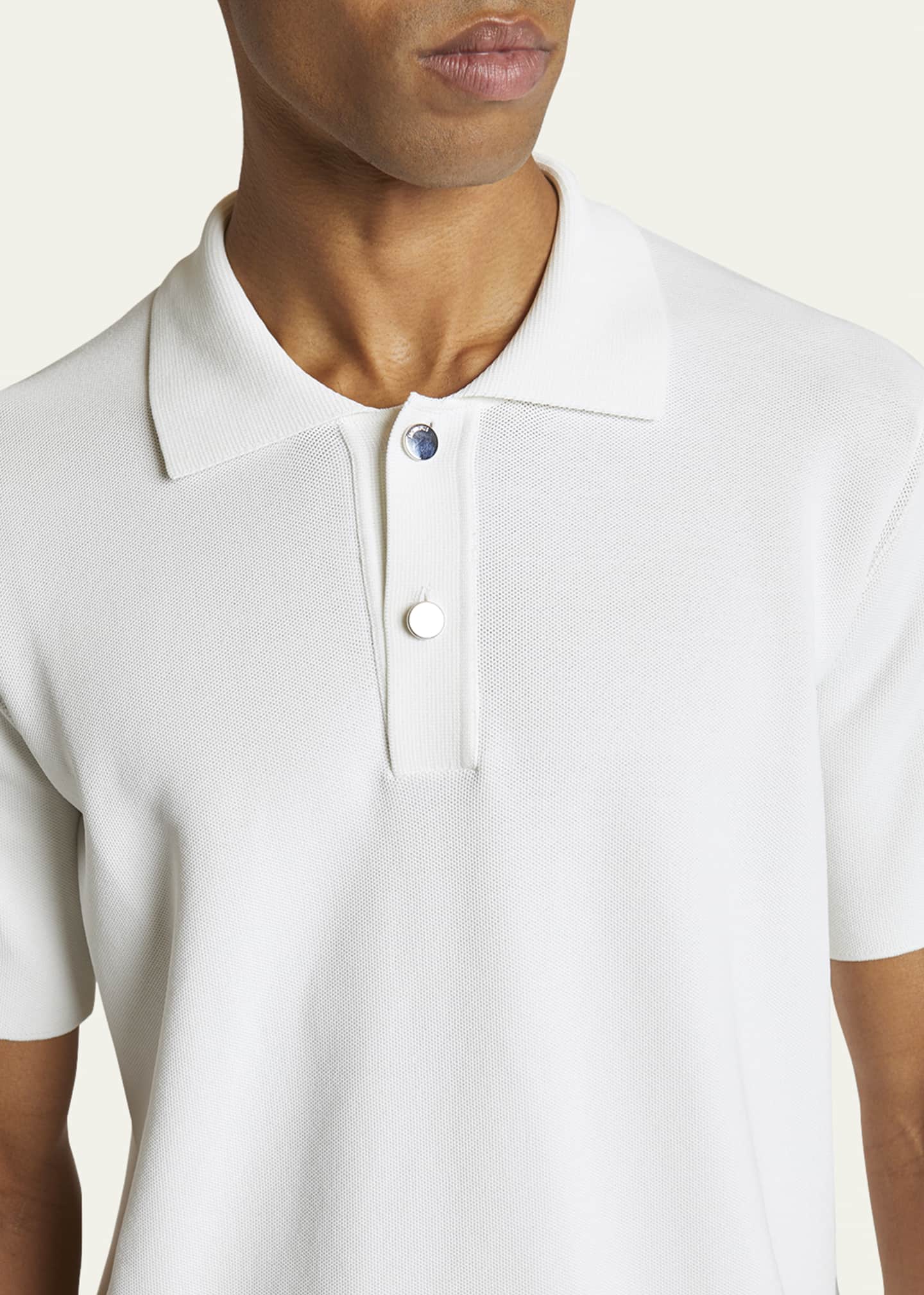 Jacquemus Men's Polo Shirt with Knit Logo Image 5 of 5