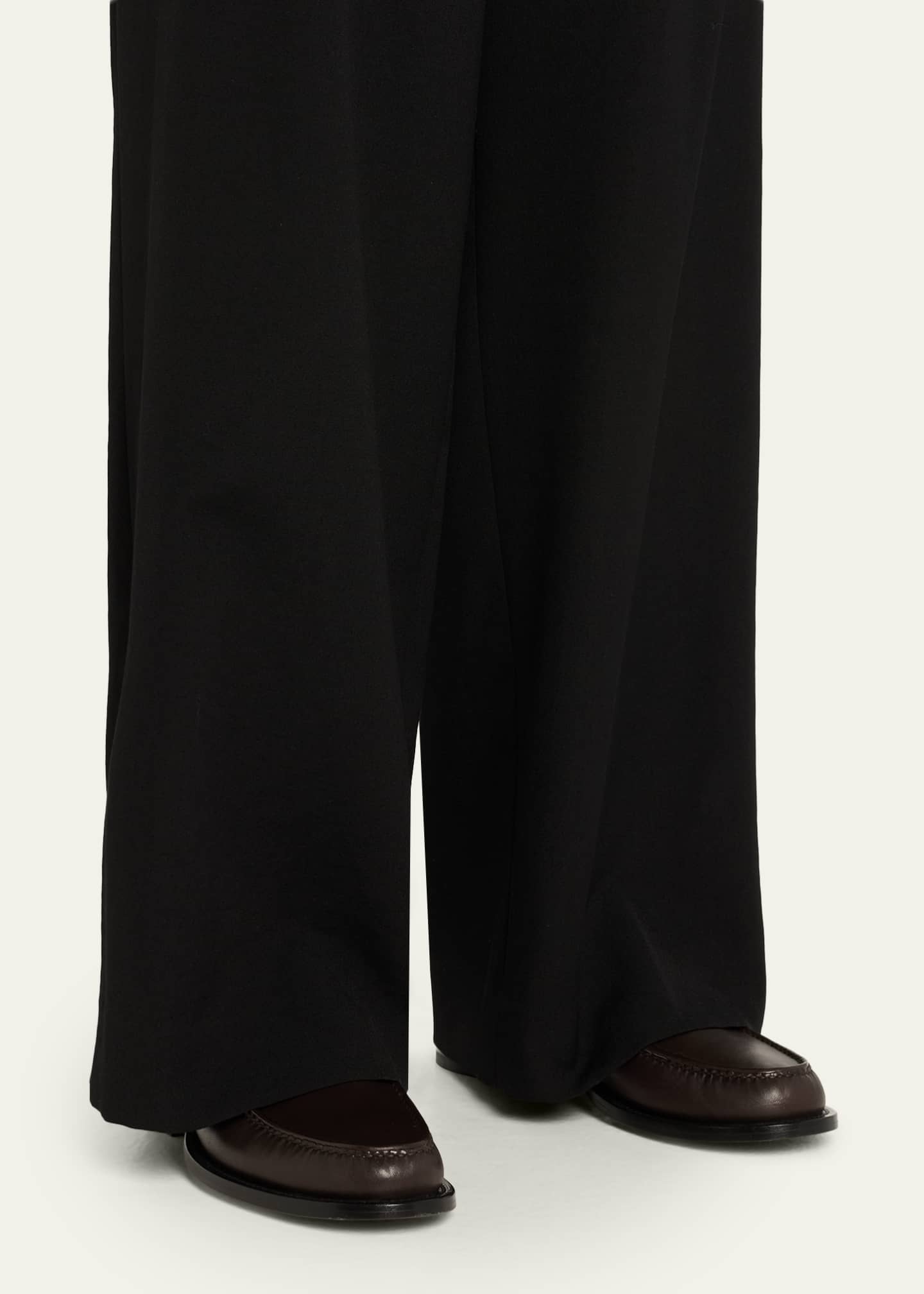 THE ROW Novus Leather Slip-On Loafers - Bergdorf Goodman