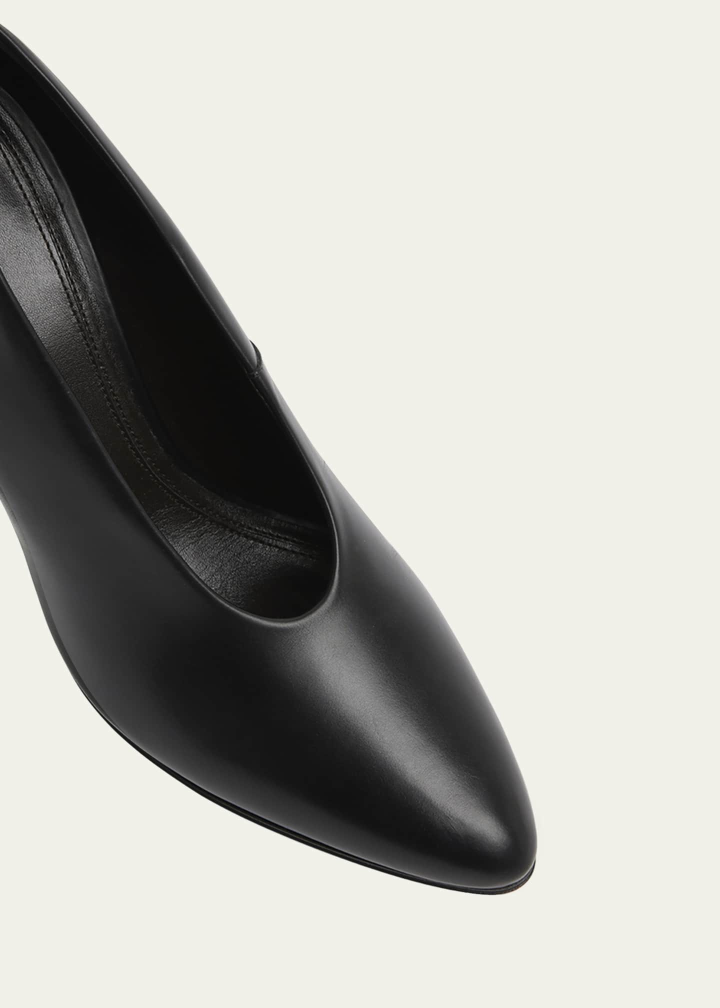 スリッポン THE ROW 'Prudens' pumps Black  F1532L57 THE ROW Prudens Leather Stiletto Pumps - Bergdorf Goodman