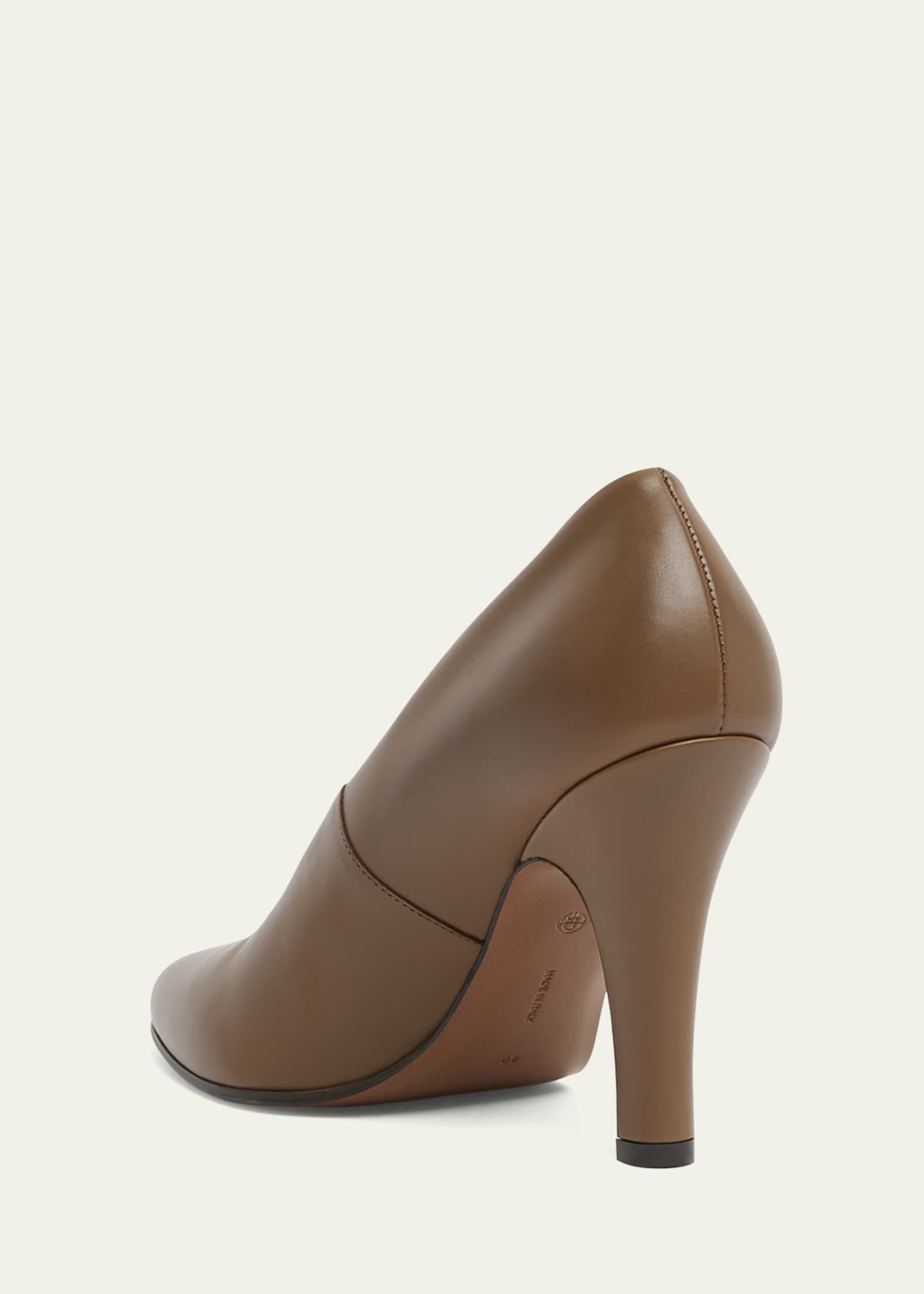 THE ROW Prudens Leather Stiletto Pumps Image 2 of 3