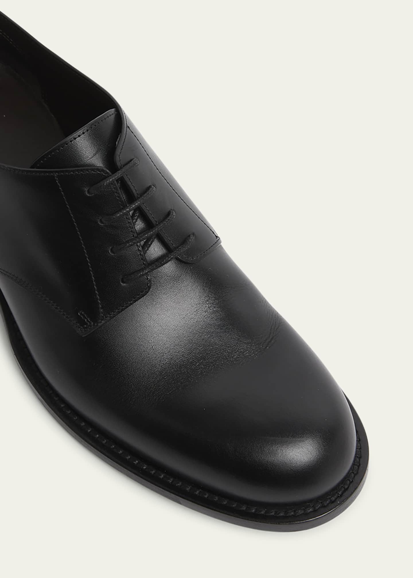 THE ROW Novus Leather Derby Loafers - Bergdorf Goodman