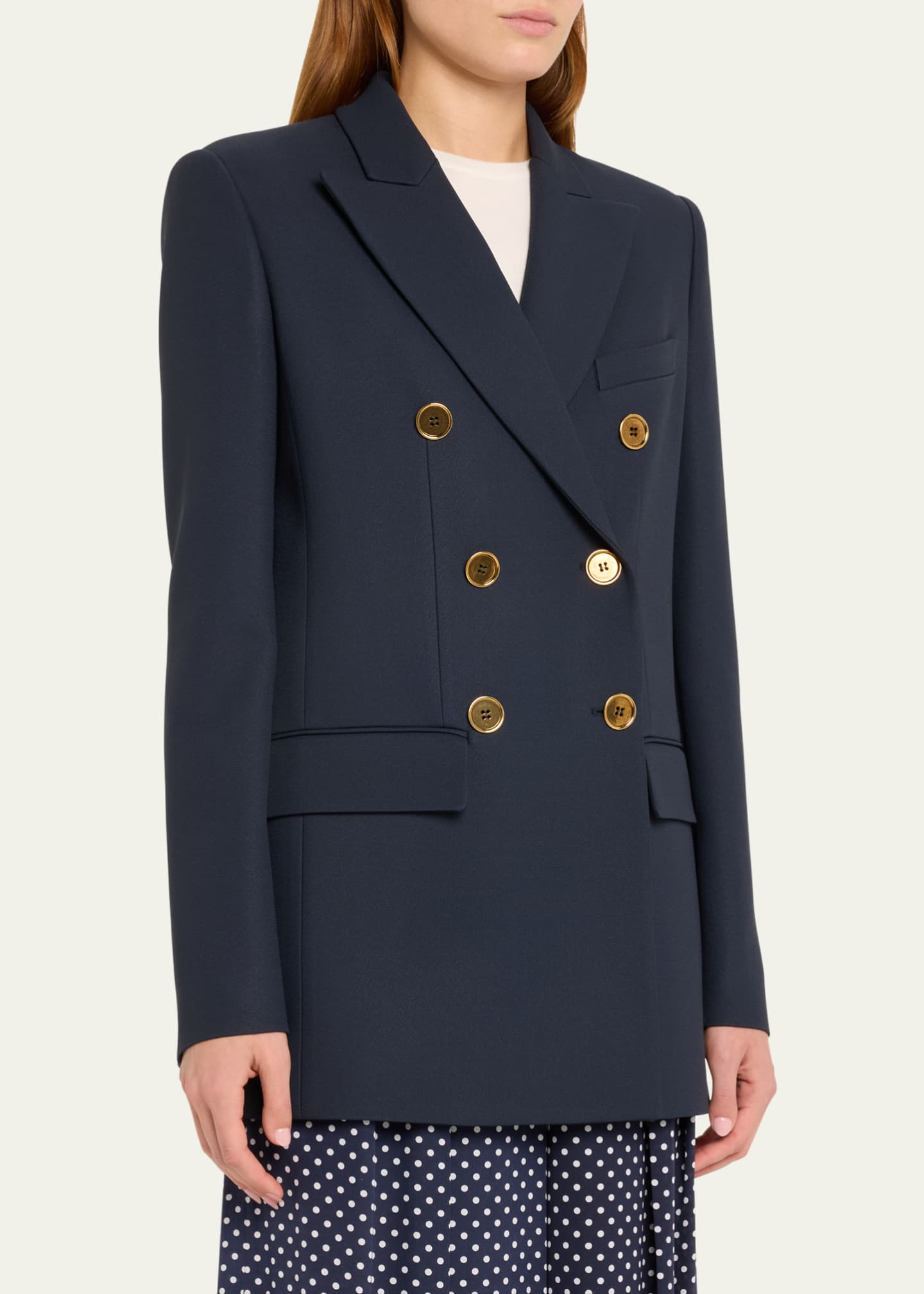 Michael Kors Collection Georgina Double-Breasted Blazer Image 4 of 5